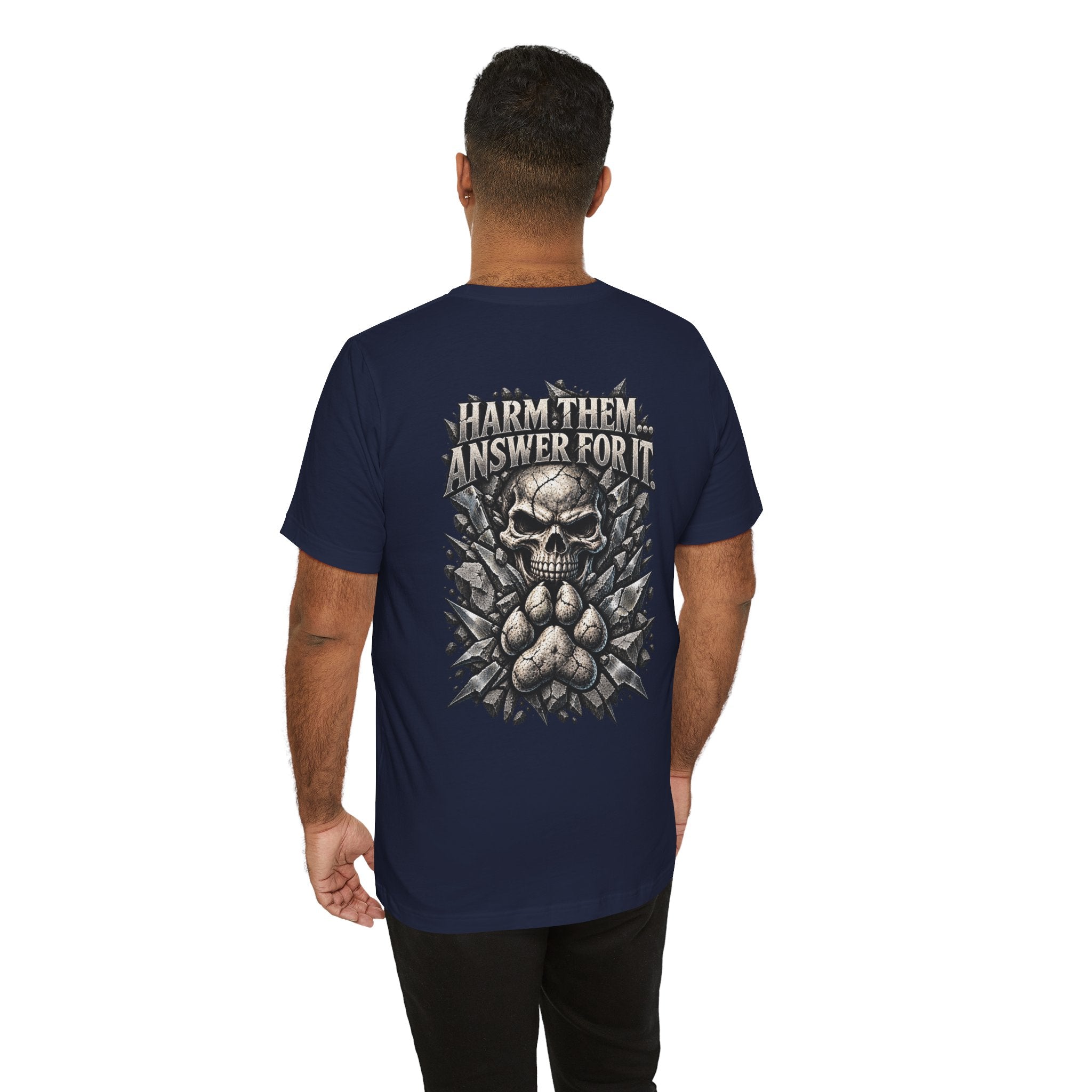 Protect the Innocent Skull Tee — "Harm Them... Answer For It." Statement T-Shirt
