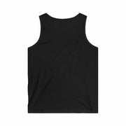 Black seamless men's Patriotic Heroes Tank Top back view for casual summer wear and military appreciation events