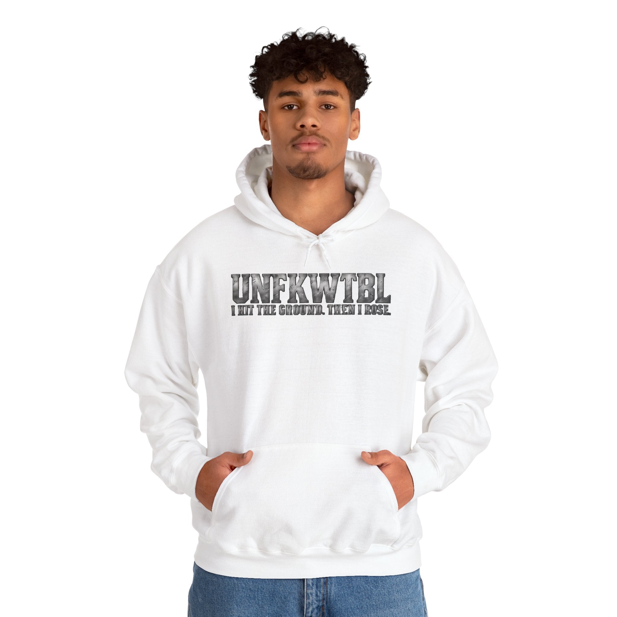 Hoodie — UNFKWTBL "I Beat The Odds" Vintage College Style