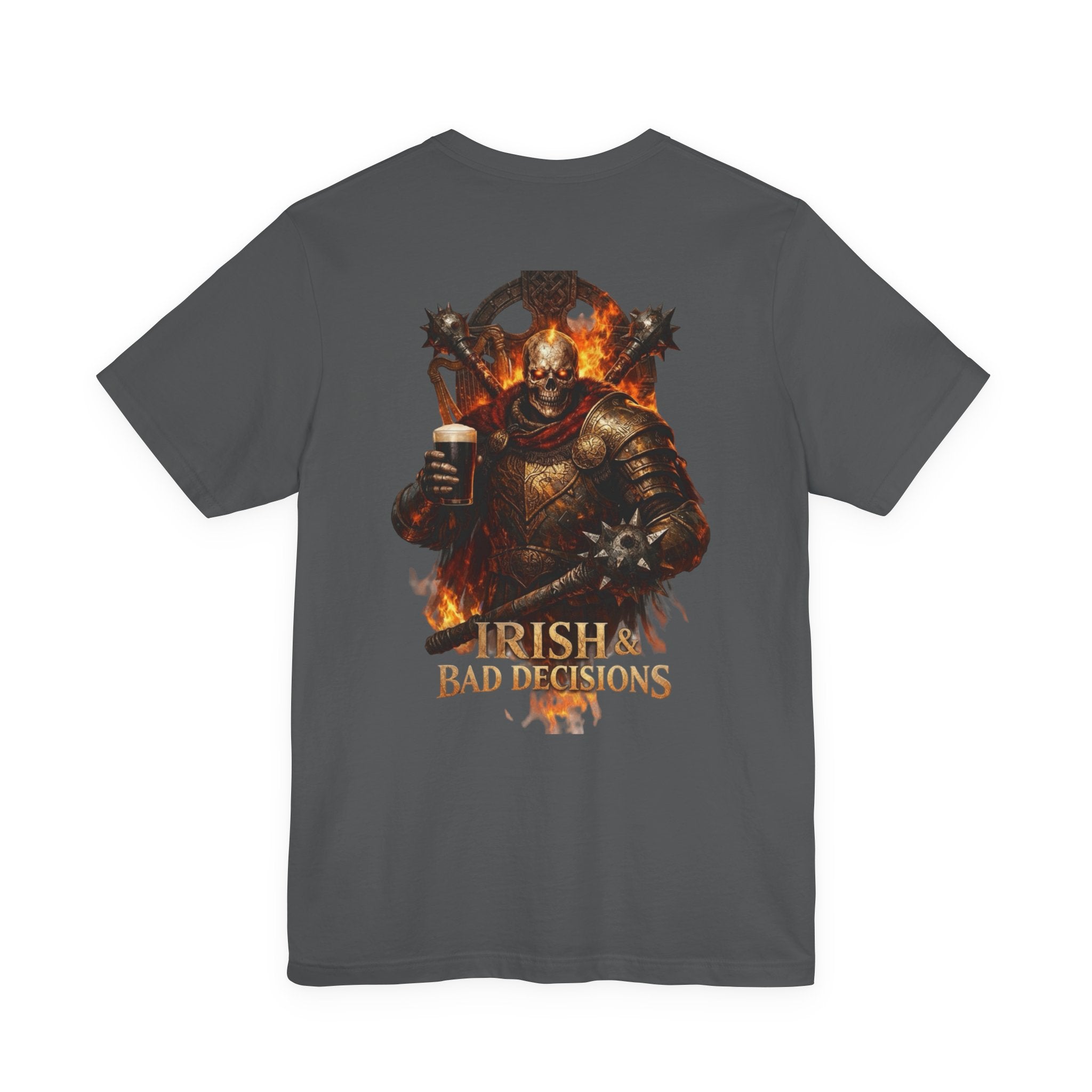 Irish Bad Decisions T-Shirt — Medieval Knight Drinking St. Patrick’s Day Tee