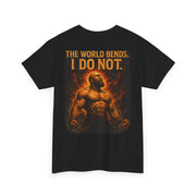 Atlas The World Bends Unisex Tee - Power of Mind and Soul Design