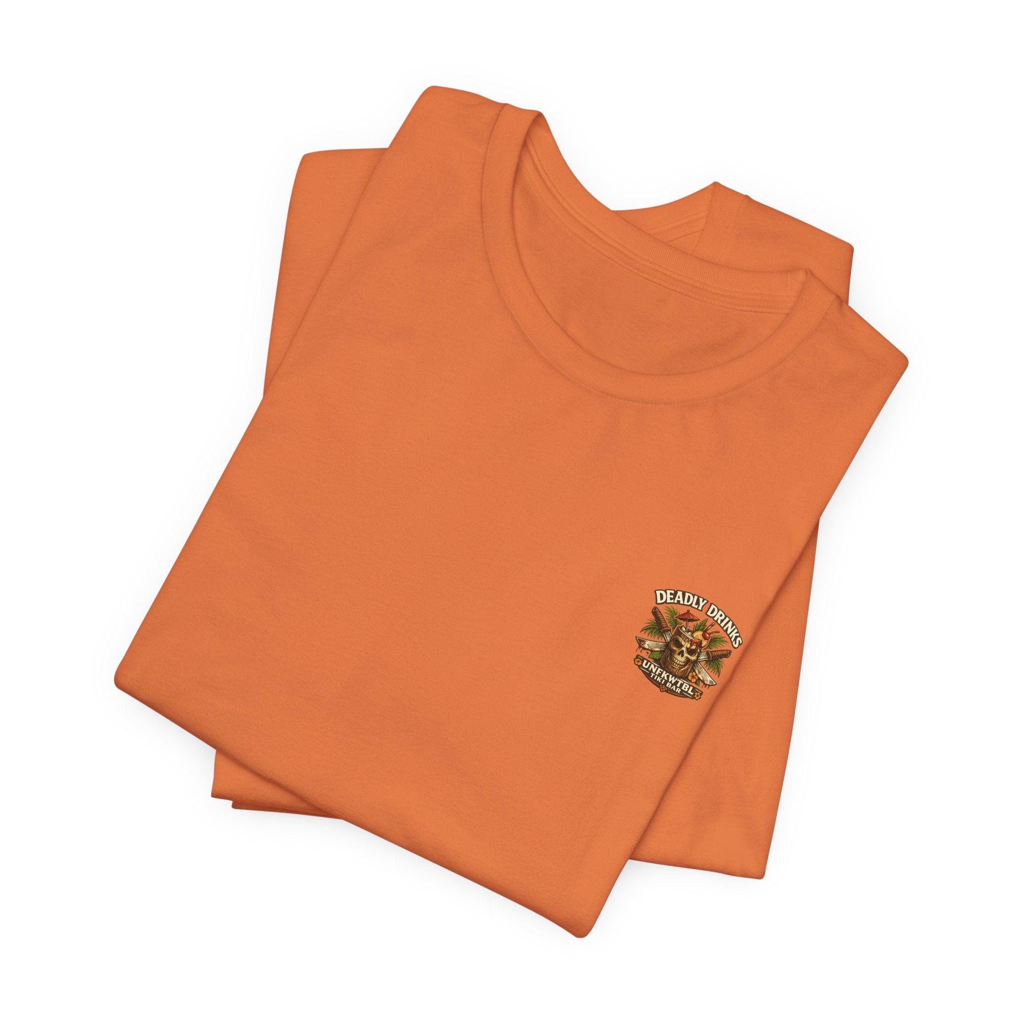 Annabelle Tropical Doll Graphic Tee - Retro Cocktail Girl T-Shirt