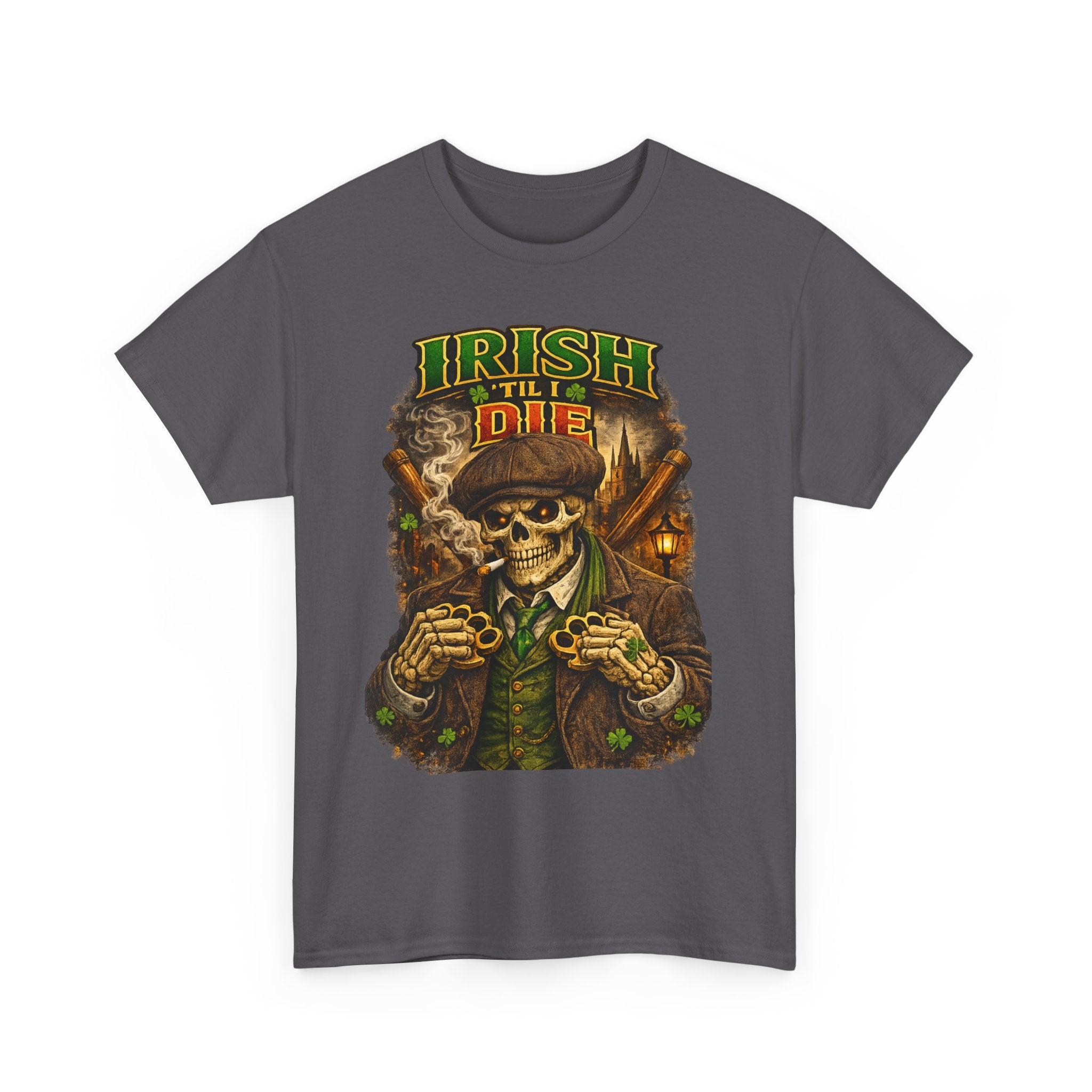 Irish 'Til I Die Skull T-Shirt — St. Patrick's Day Celtic Skeleton Tee