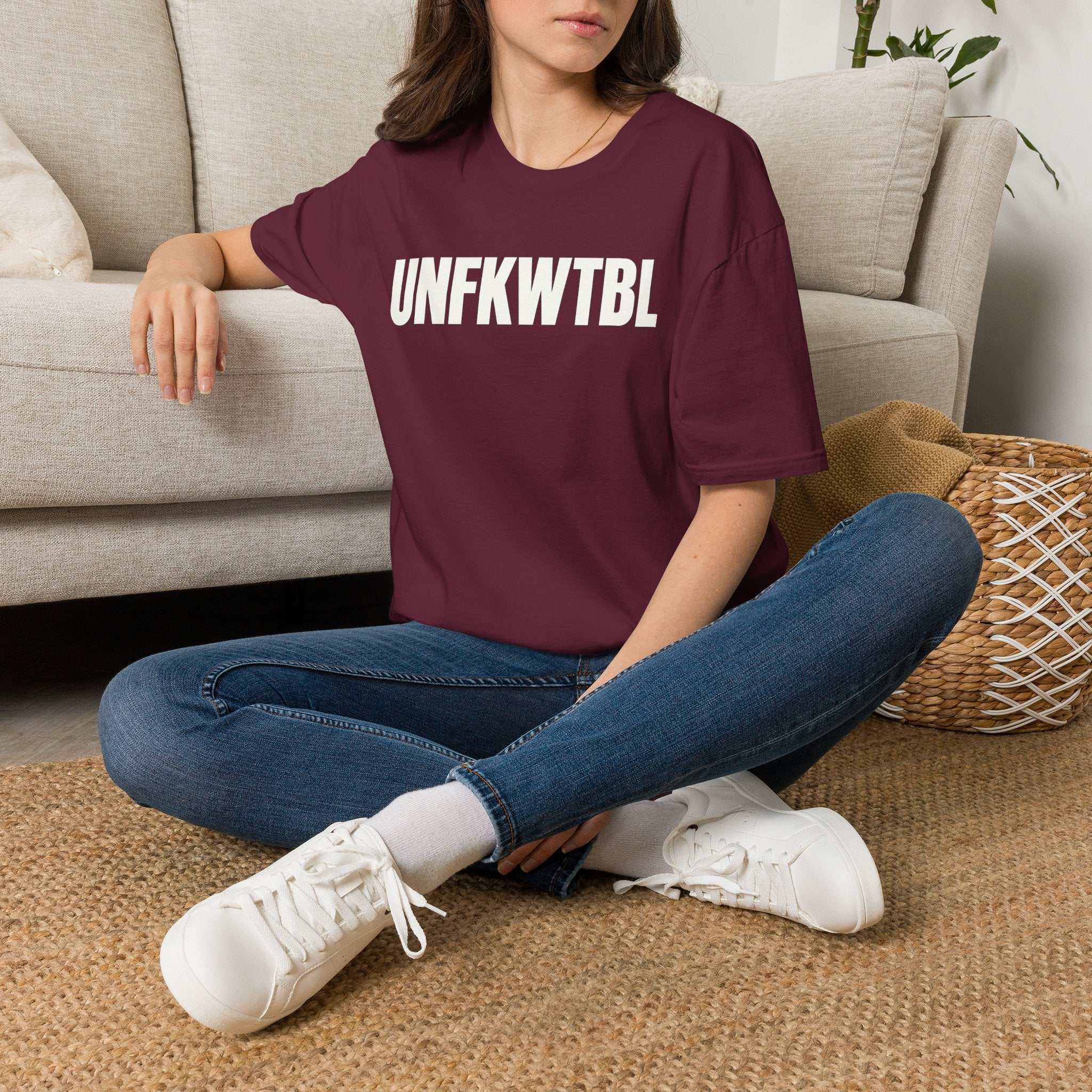 UNFKWTBL Graphic Tee — Bold Abbreviation Statement Shirt