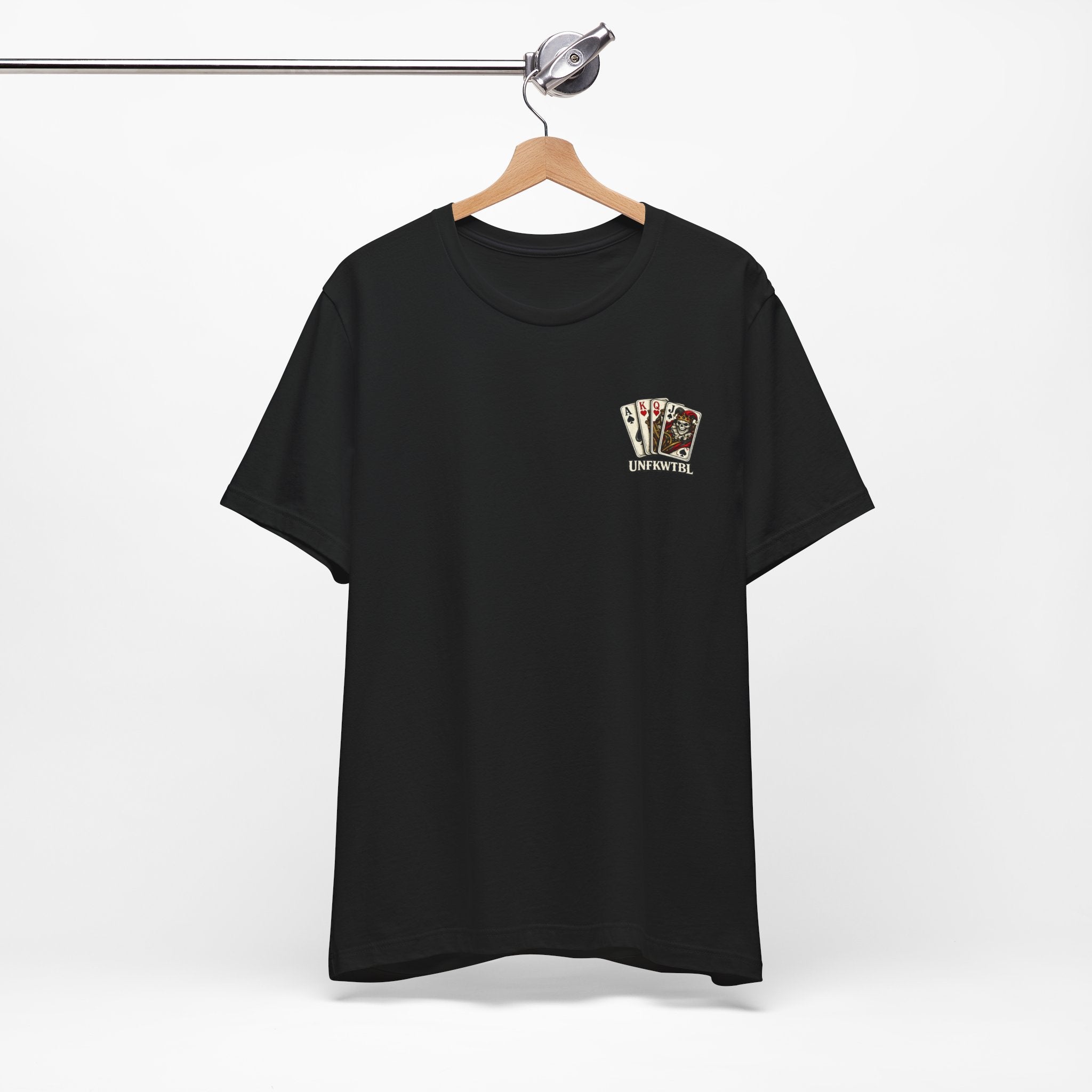 Play Dirty Win Everything Graphic Tee — Poker Skull Pinup T-Shirt