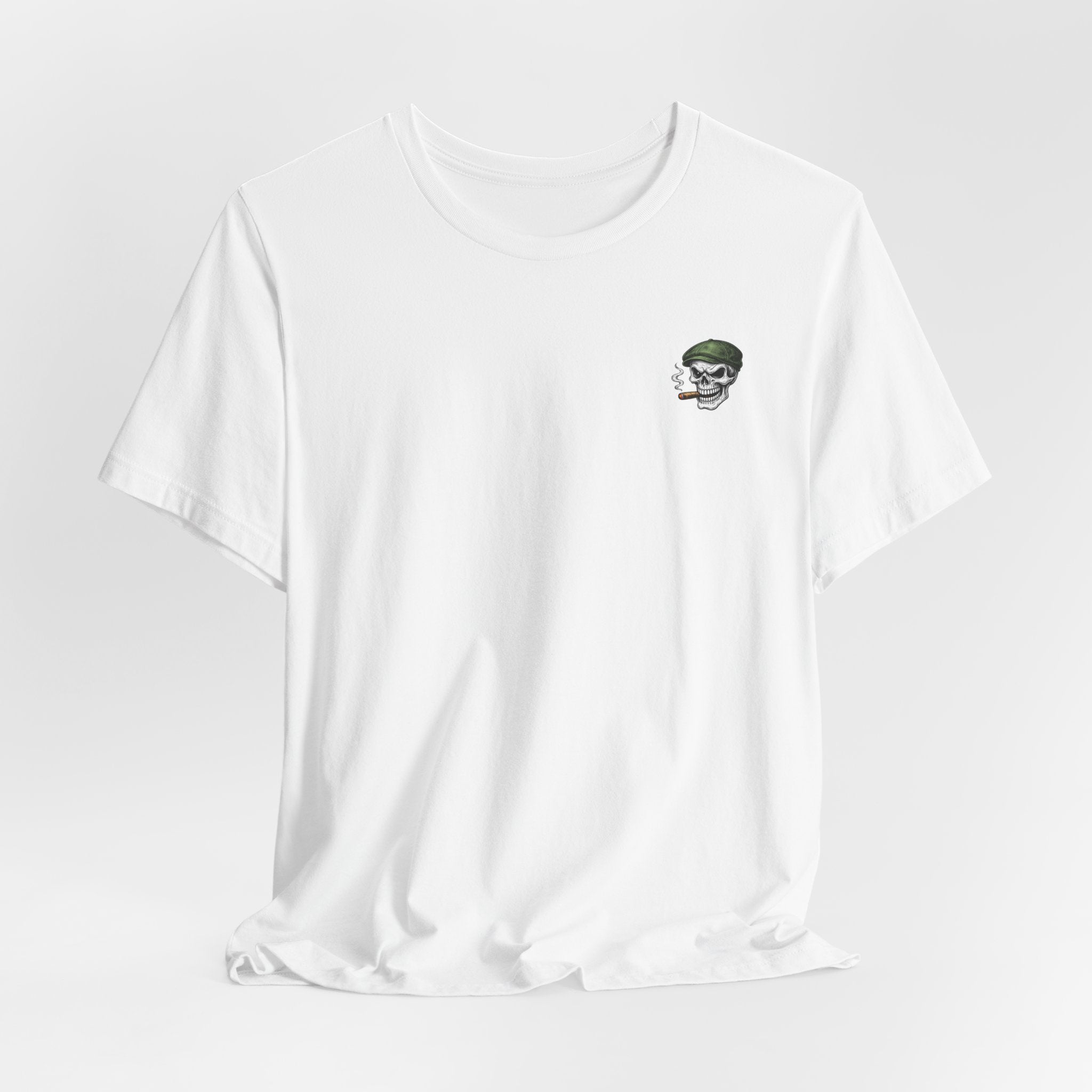 Gettin' Lucky St. Patrick's T-Shirt — Pinup Skull Irish Beer Graphic Tee