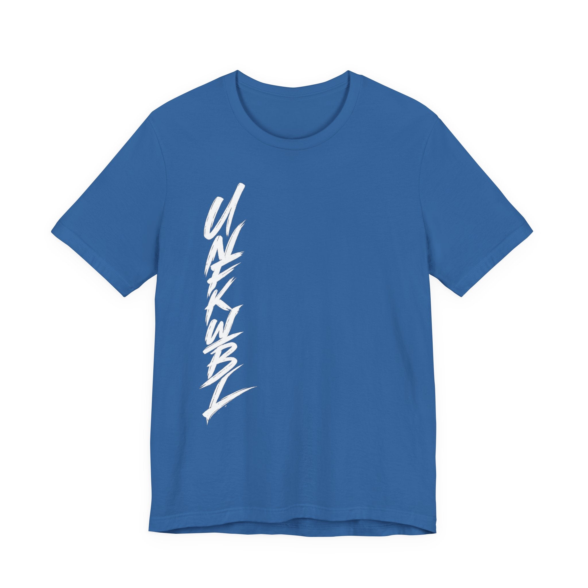 Vertical Script Graphic Tee — 'UNFKWB?' Streetwear T‑Shirt
