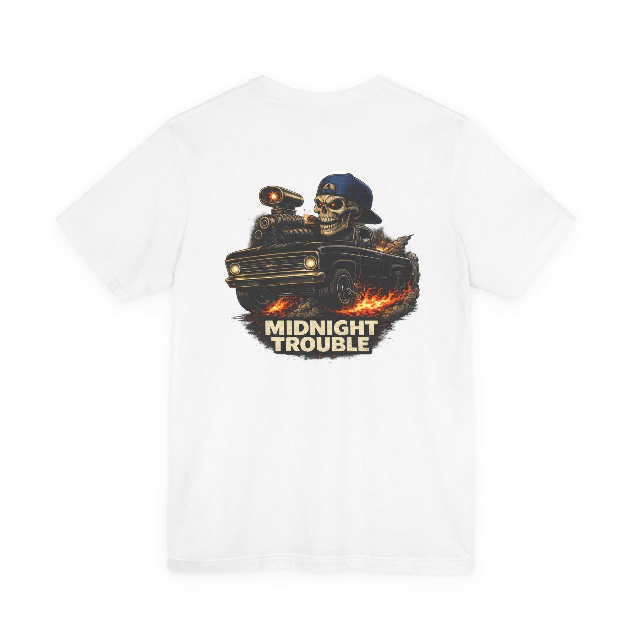 Midnight Trouble Skull Car Tee