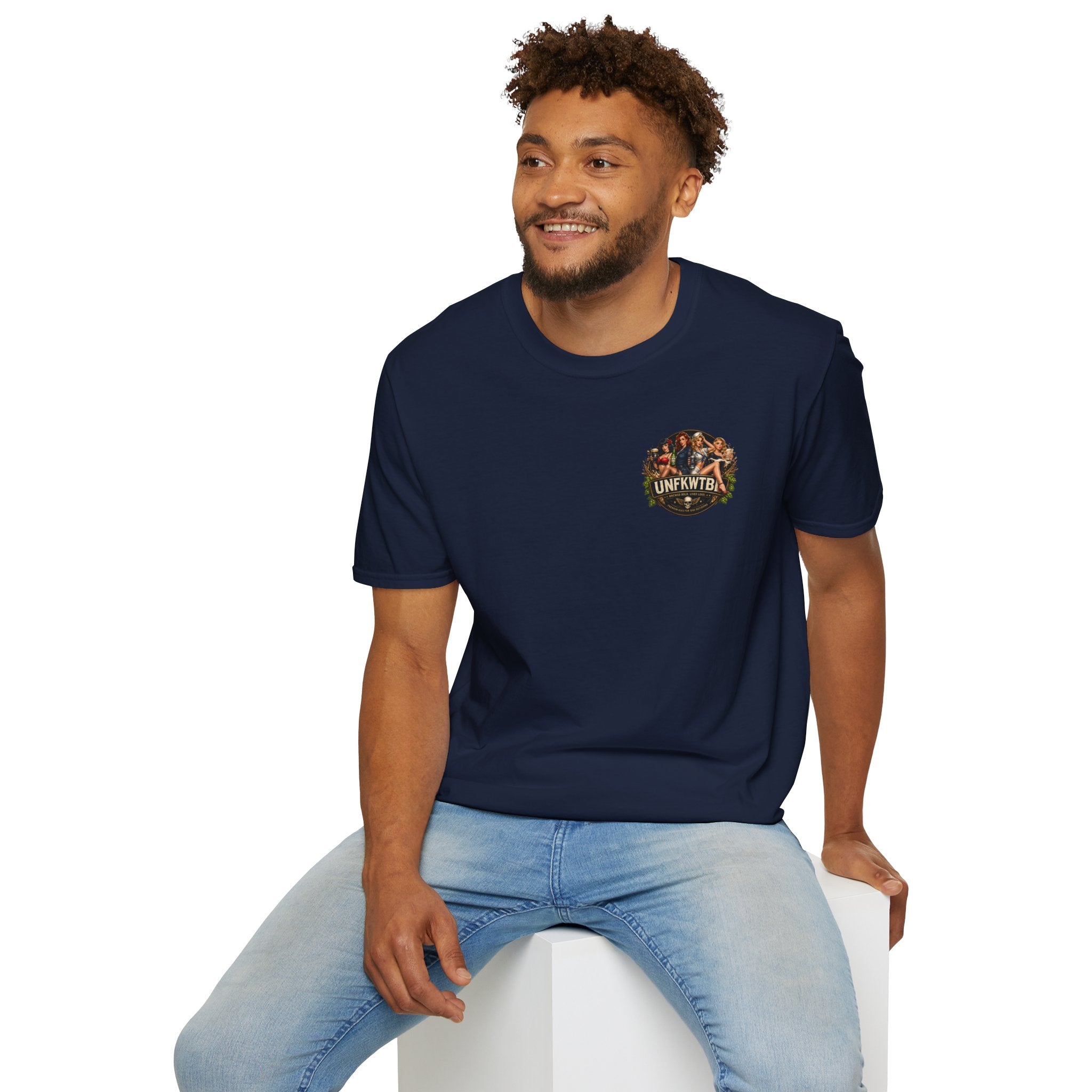 Pinup Rebel T-Shirt — "UNFKWTBL: Naughty by Nature, Delicious by Choice" Vintage Rock Tee