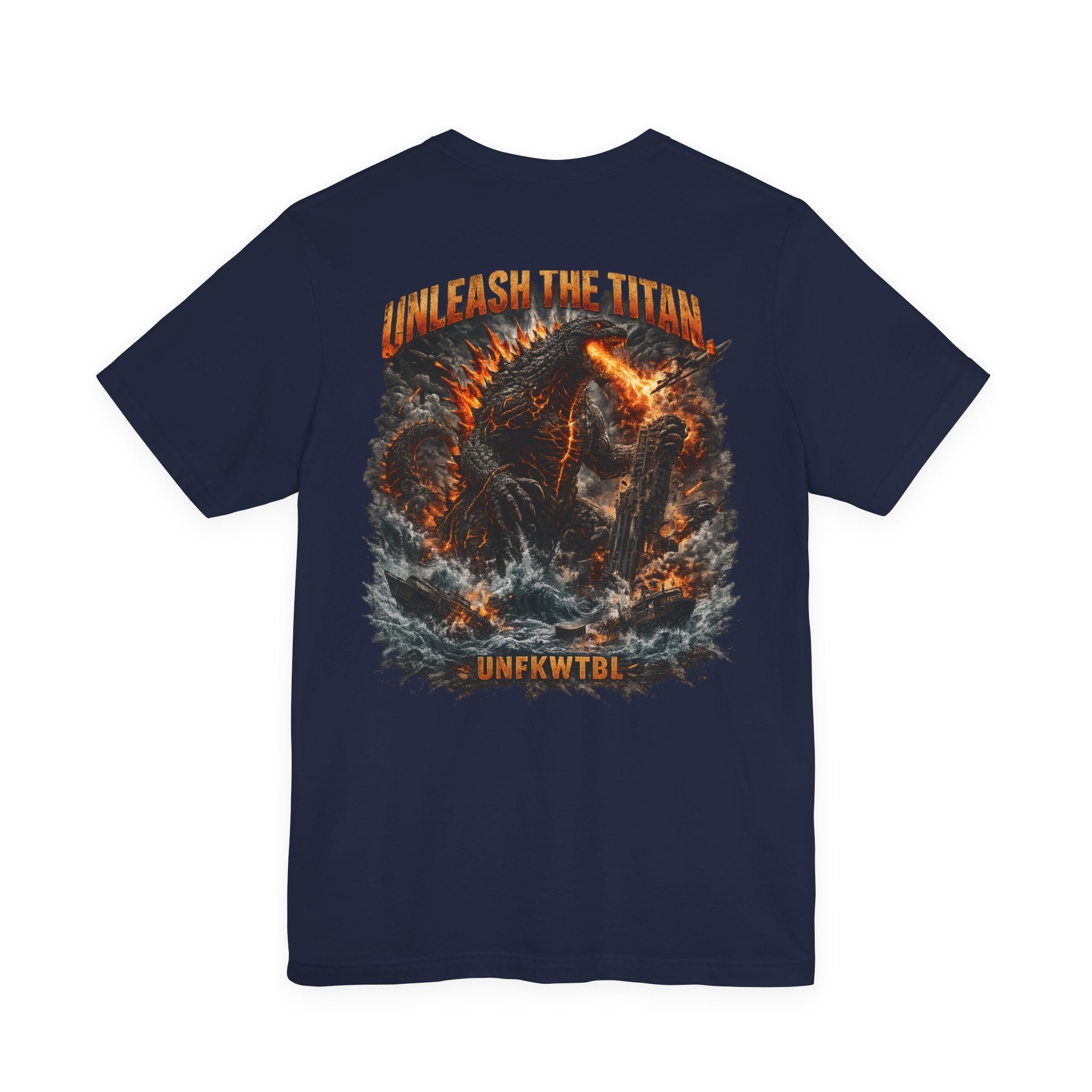 Titan Unleashed Graphic Tee — 'Unleash the Titan' Fire Kraken T‑Shirt