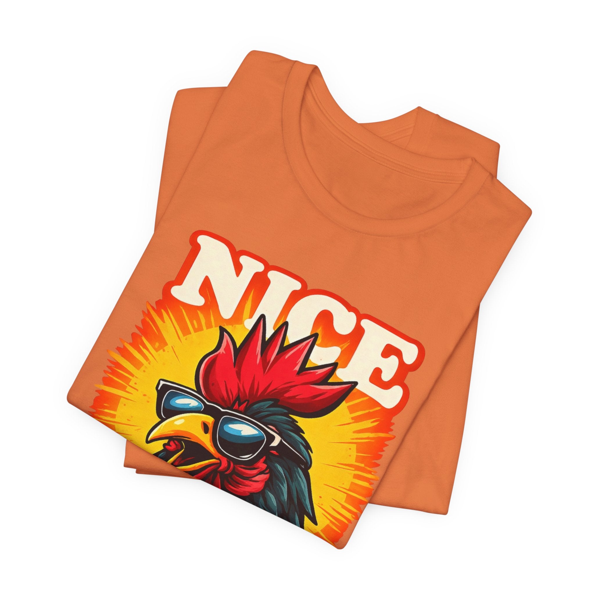 Nice Rooster T-Shirt — Cool Sunglasses Chicken Graphic Tee