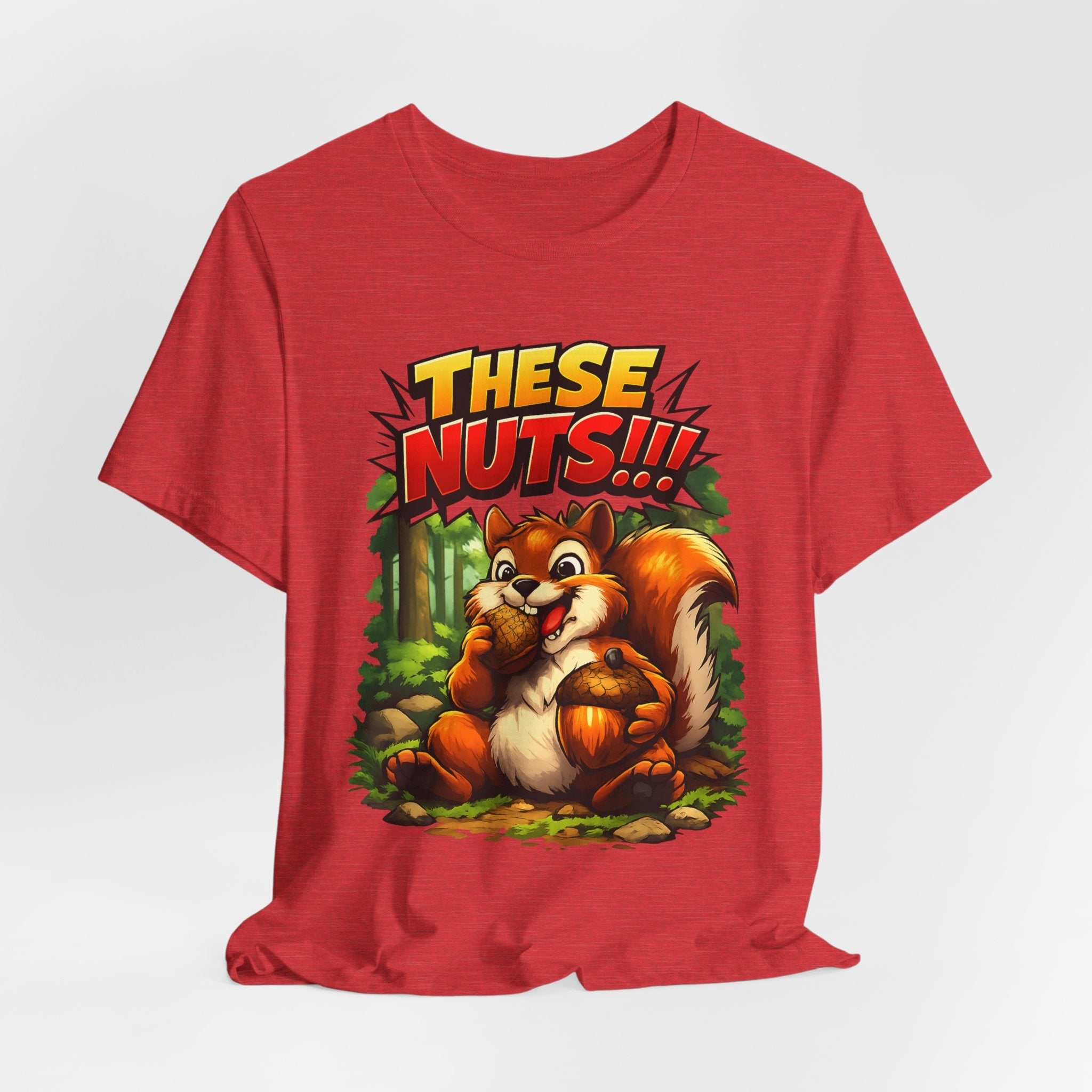 Graphic T-Shirt - Playful Squirrel Woodland Design for Casual Wear