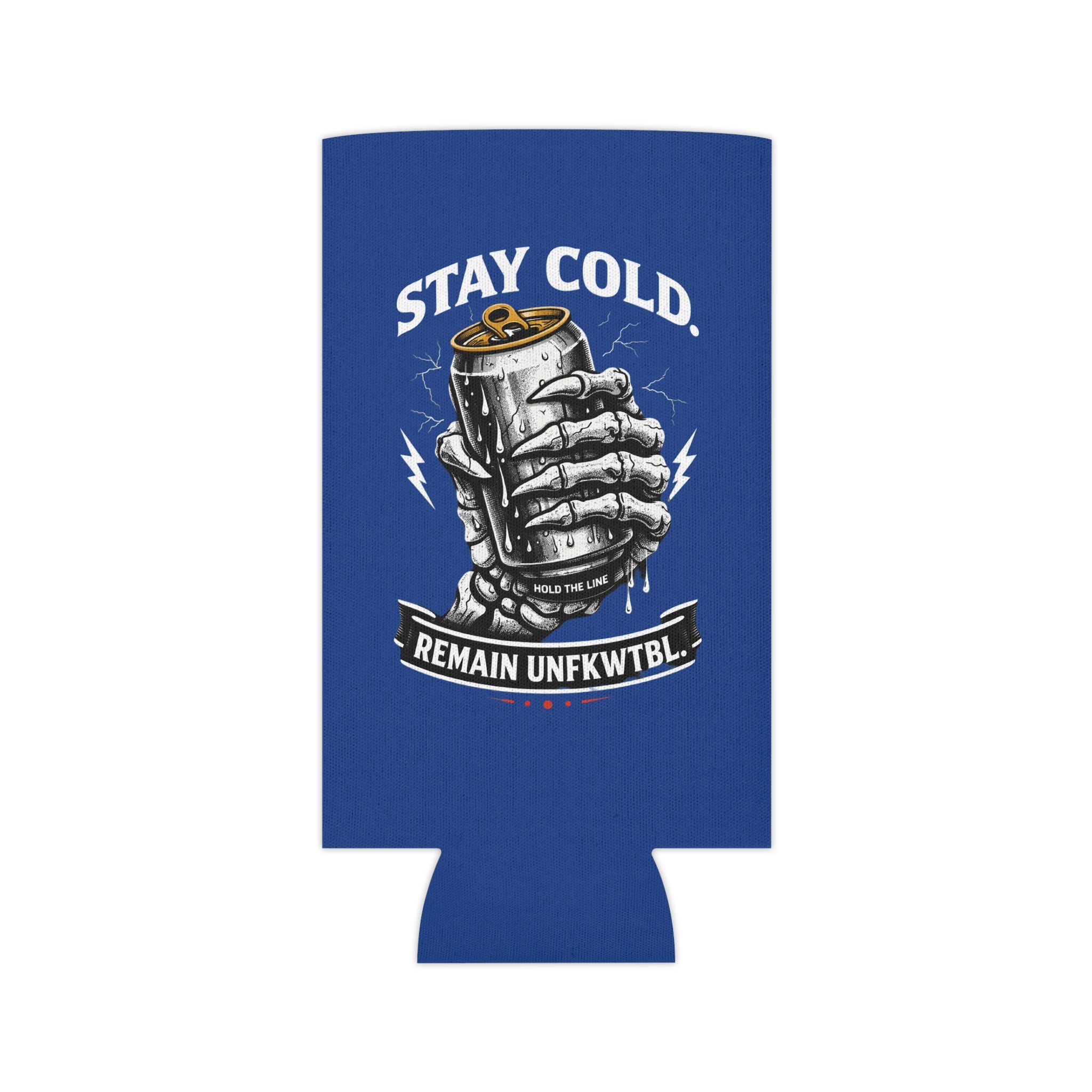 Can Cooler — "Stay Cold. Remain Unfkwtbl." Skull Muscle Car Design
