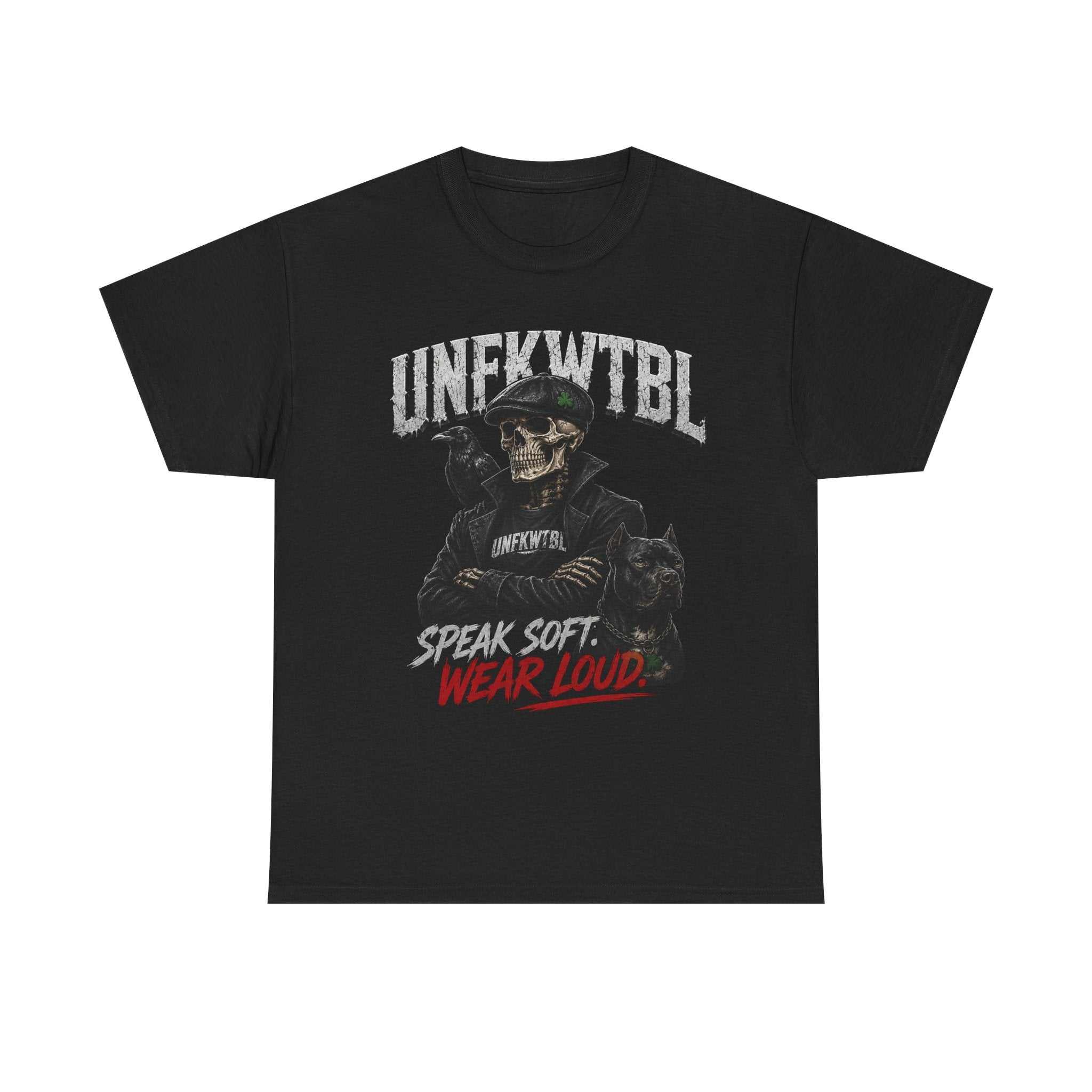 Skull Ranger Tee — “Speak Soft, Wear Loud” Graphic T‑Shirt