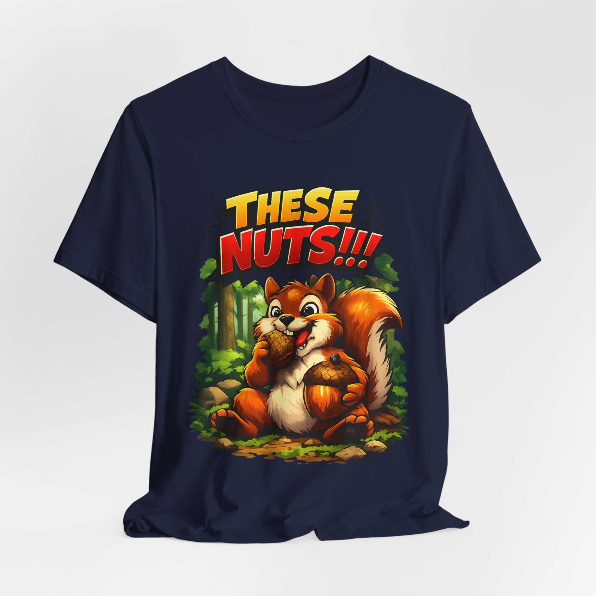 Graphic T-Shirt - Playful Squirrel Woodland Design for Casual Wear