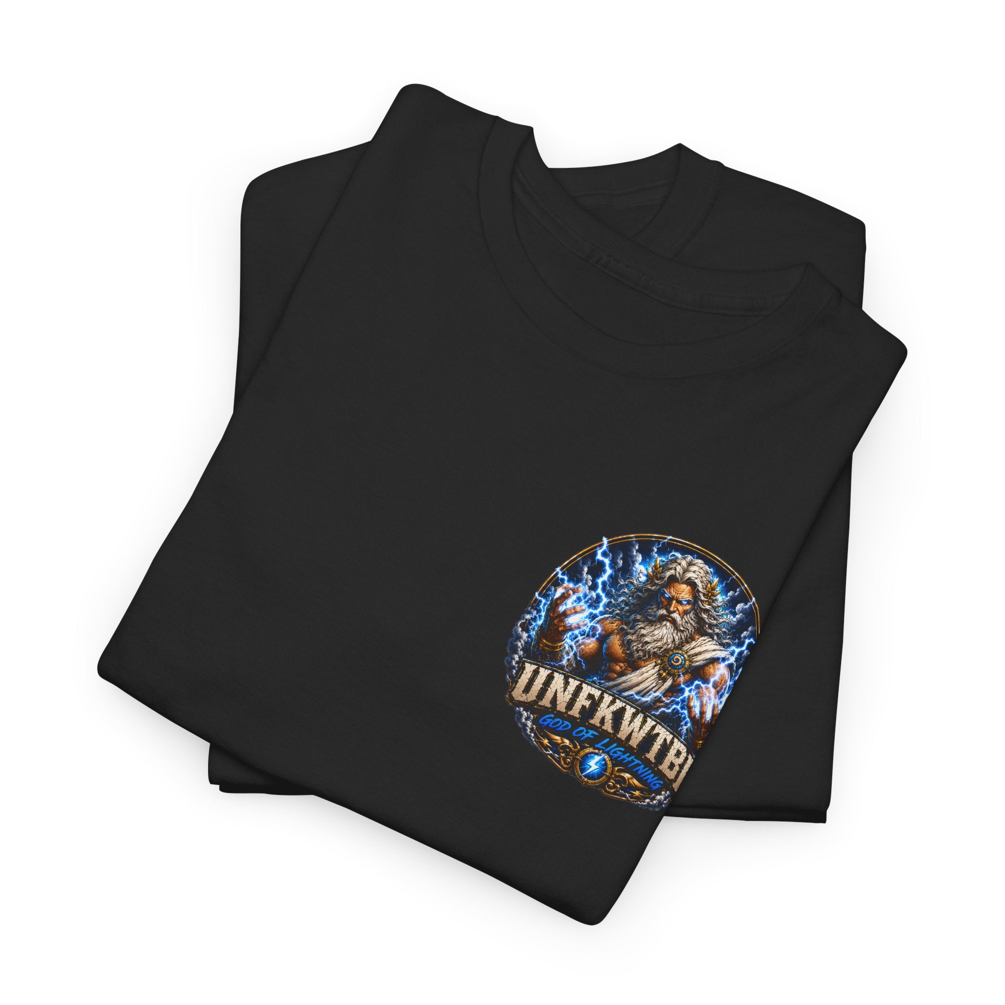 God of Lightning Graphic Tee — "UNFKWTBL" Mythic Thunderback T‑Shirt
