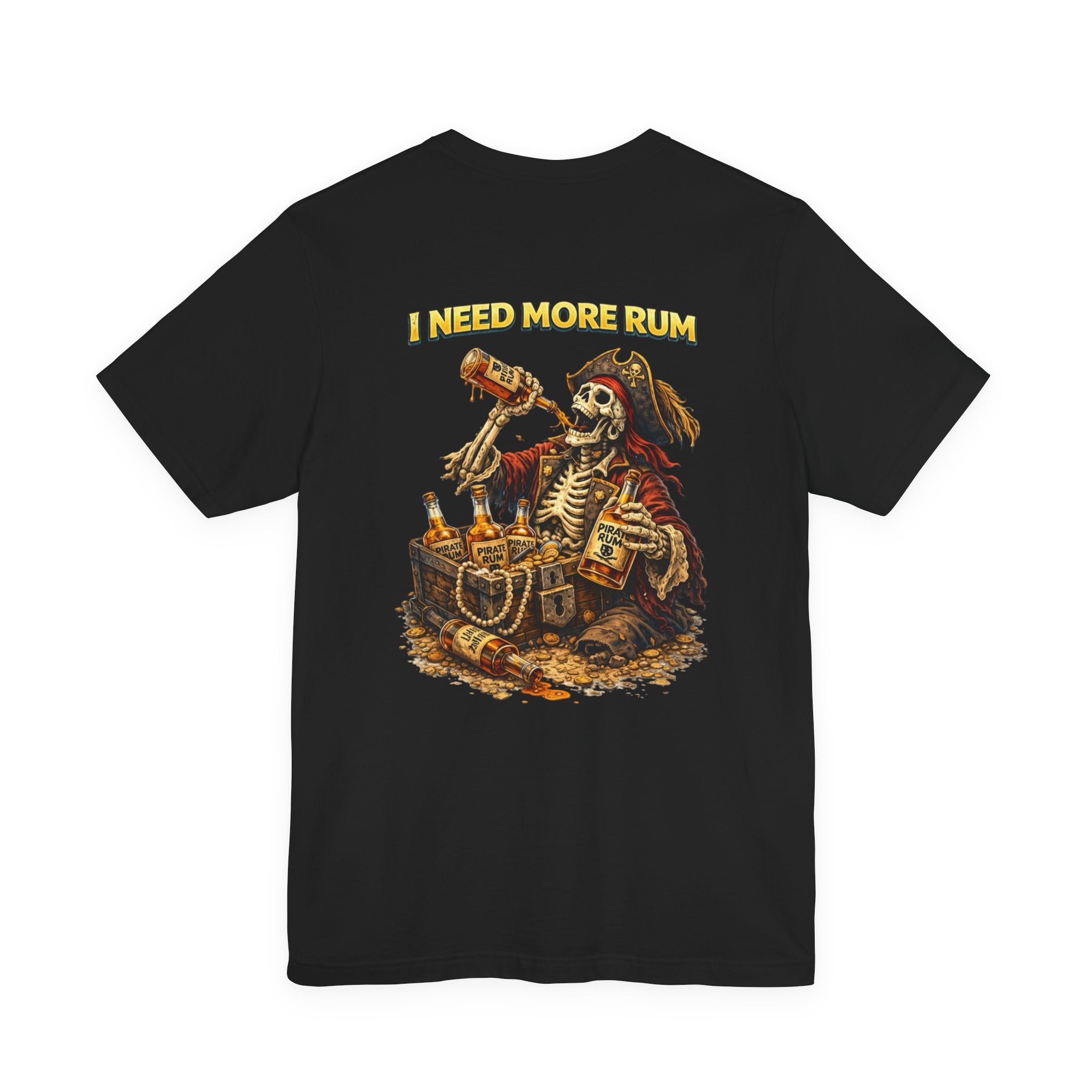 Pirate Skeleton 'I Need More Rum' T-Shirt