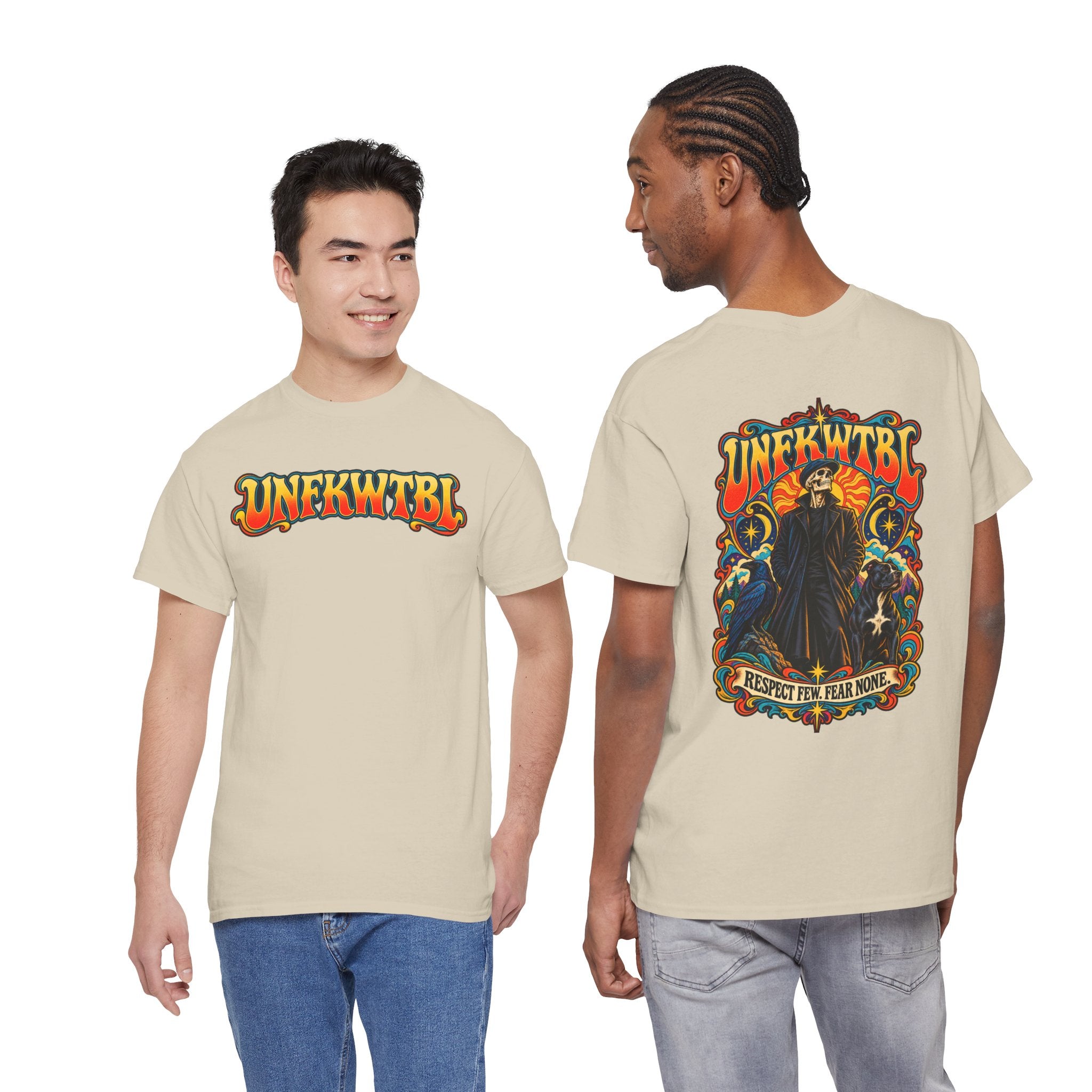 Respect Few. Fear None. Cloaked Figure Graphic Tee