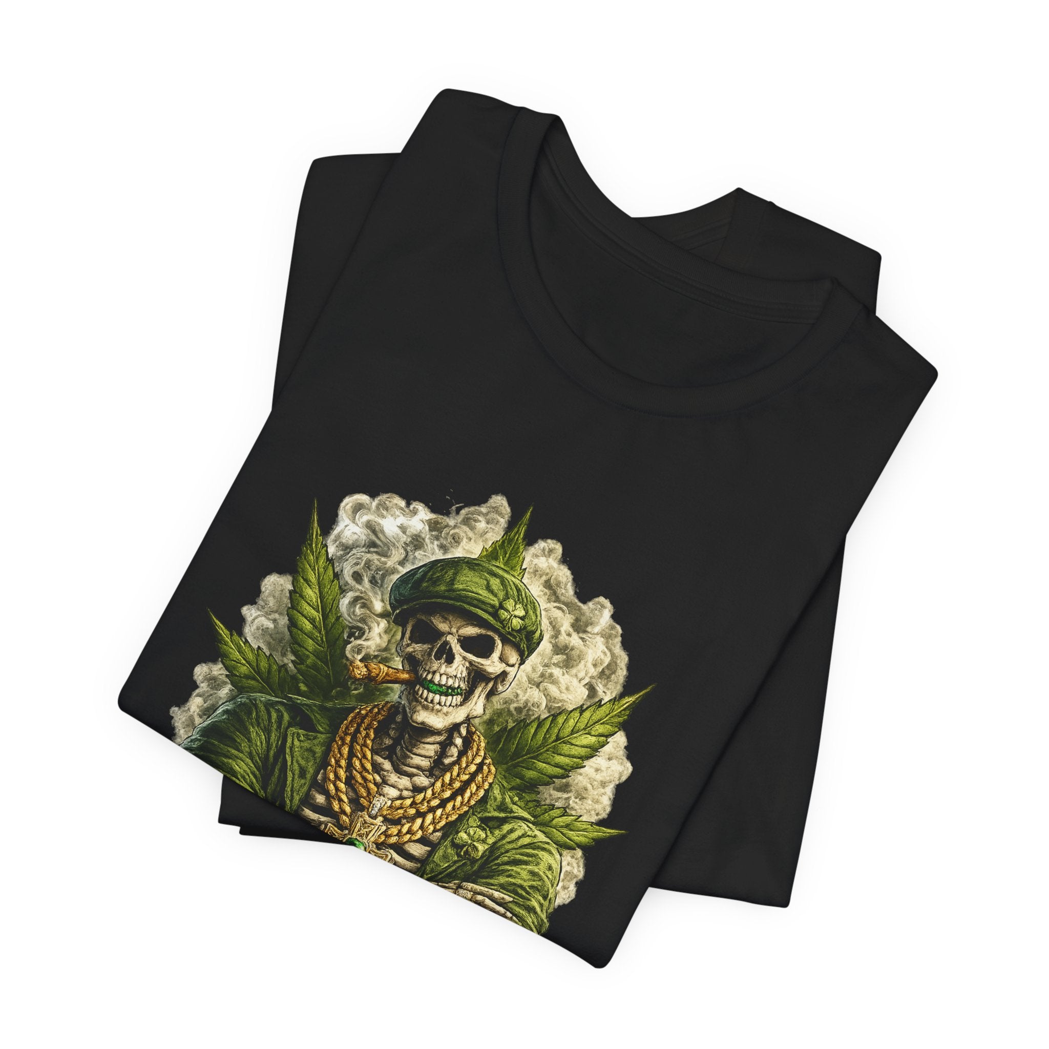 Skeleton King Graphic Tee – Regal Skull Streetwear Tee