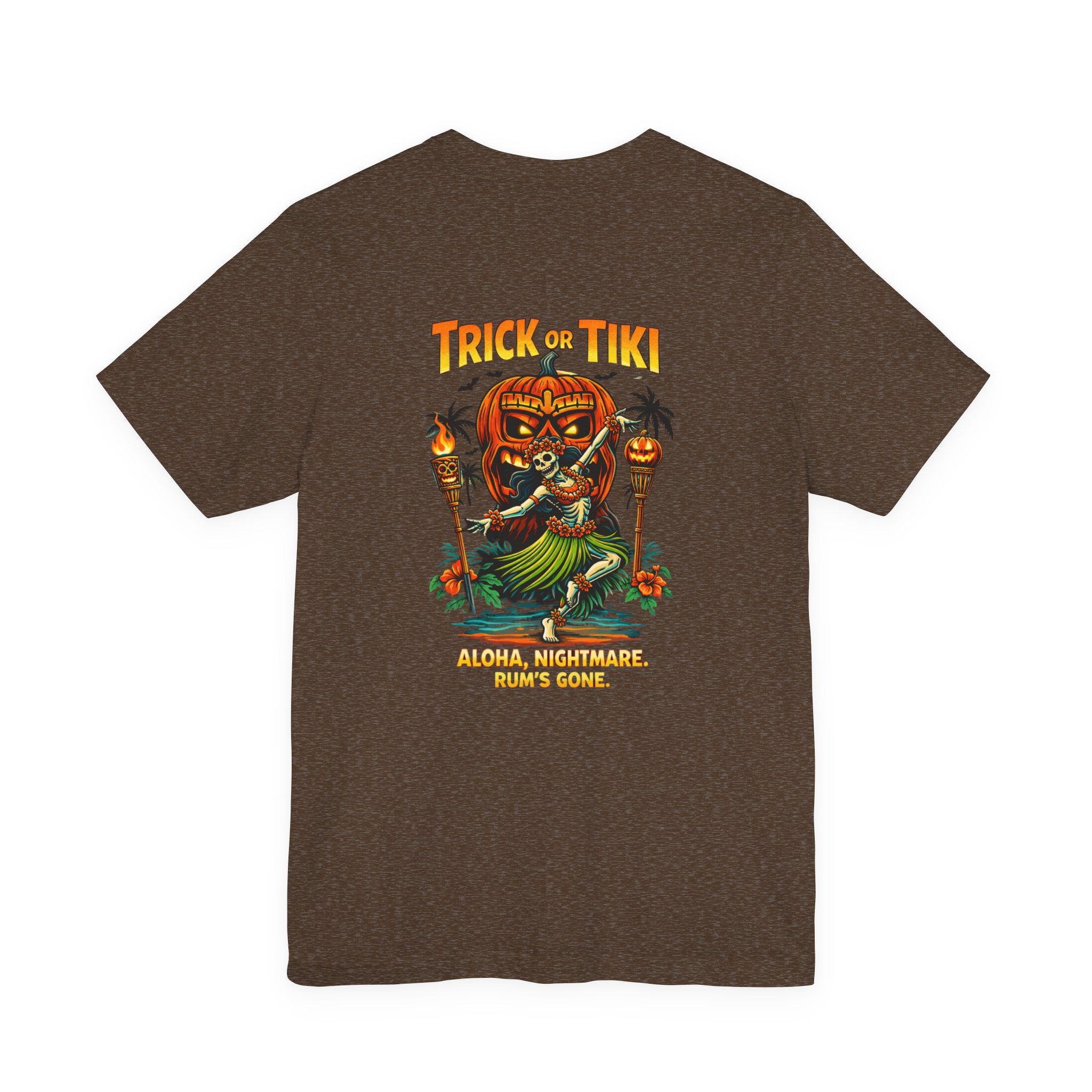 Trick or Tiki Halloween T‑Shirt — Aloha Nightmare Rum’s Gone