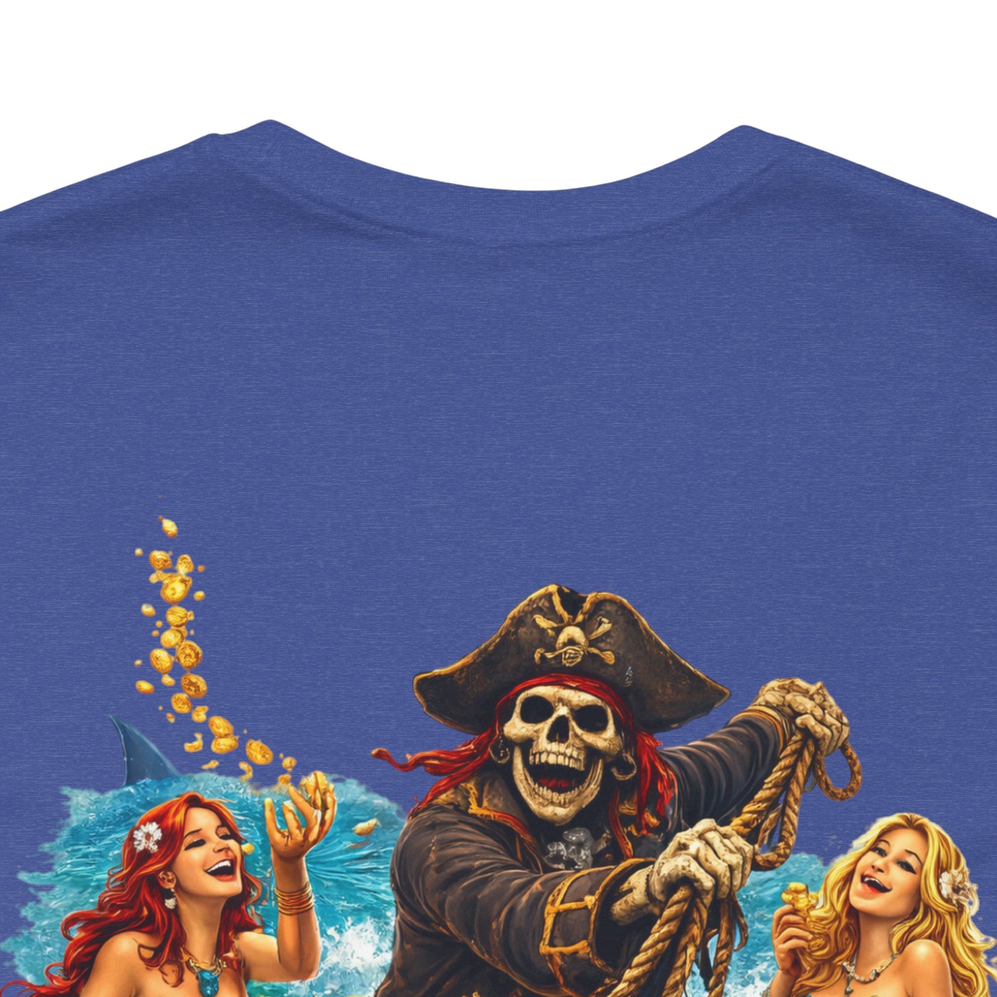 Gold First Pirate Tee — 'Gold First, Questions Later' Treasure Skull T-Shirt