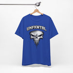 Skull Graphic T-Shirt - UNFKWTBL Gothic Drip Logo Tee