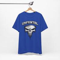 Skull Graphic T-Shirt - UNFKWTBL Gothic Drip Logo Tee