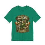 Straight Out of Dublin Irish Pub T-Shirt — St. Patrick’s Day Skeleton Pint Tee