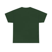 Back view of green Zombie Football Unisex Tee made from 100% US cotton, featuring ribbed collar and shoulder tape for durability