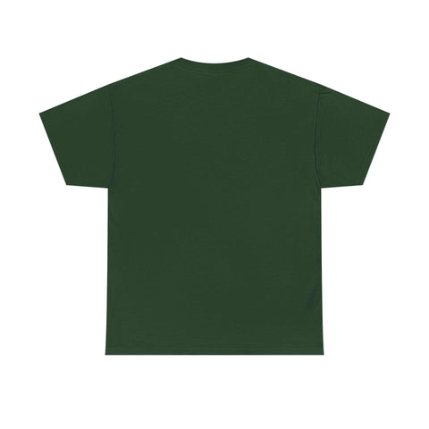 Back view of green Zombie Football Unisex Tee made from 100% US cotton, featuring ribbed collar and shoulder tape for durability