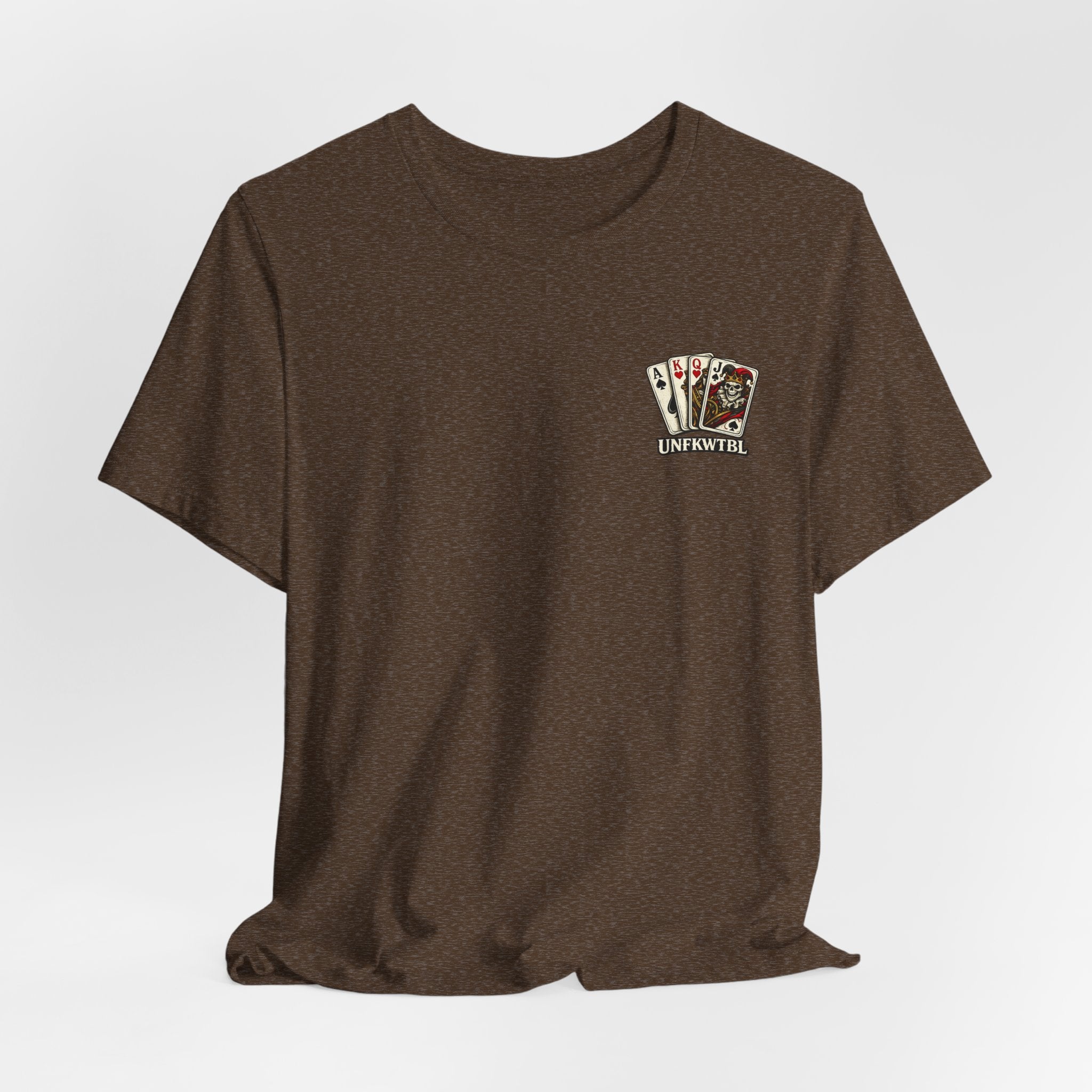 Play Dirty Win Everything Graphic Tee — Poker Skull Pinup T-Shirt