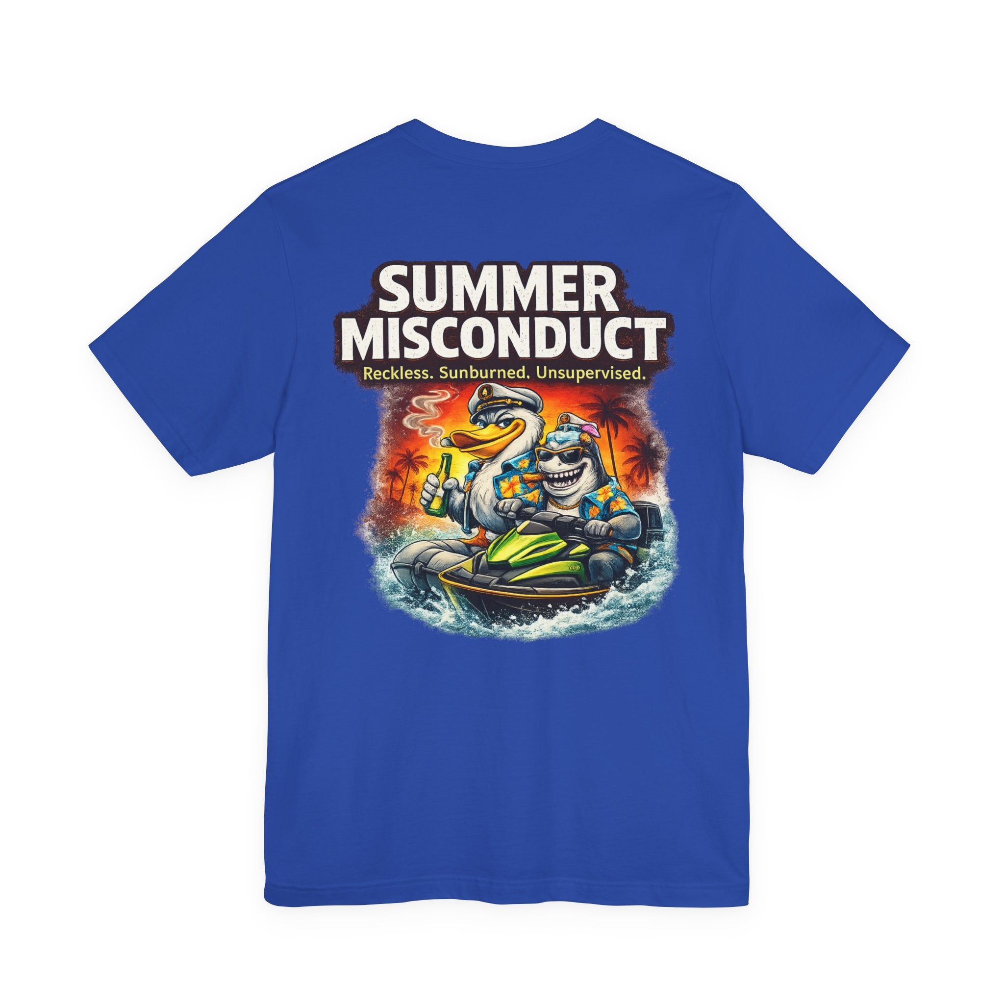 Summer Misconduct Jet Ski T‑Shirt — Reckless Sunburned Unsupervised Beach Tee