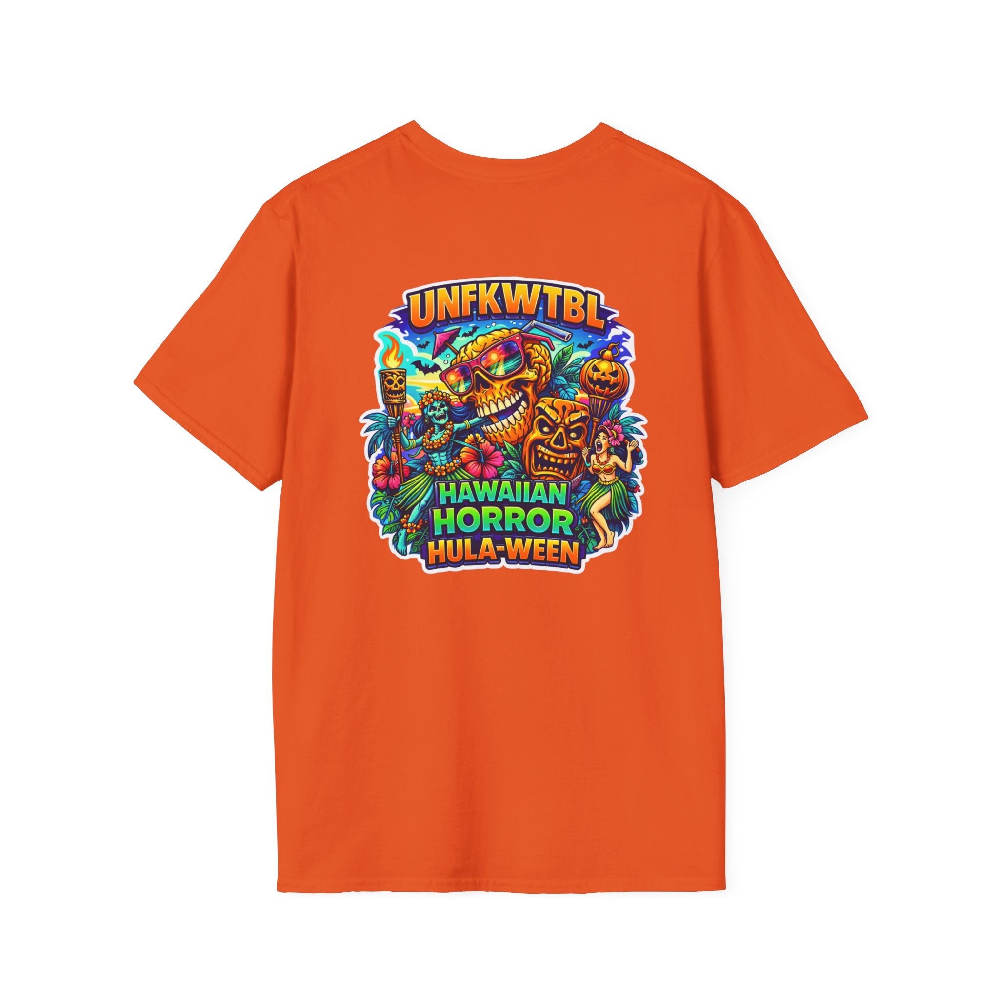 Hawaiian Horror Hula-ween T-Shirt — Tropical Tiki Halloween Tee