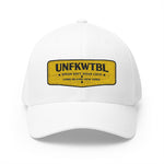 Embroidered 'UNFKWTBL' Patch Cap — Structured Closed-Back Baseball Hat