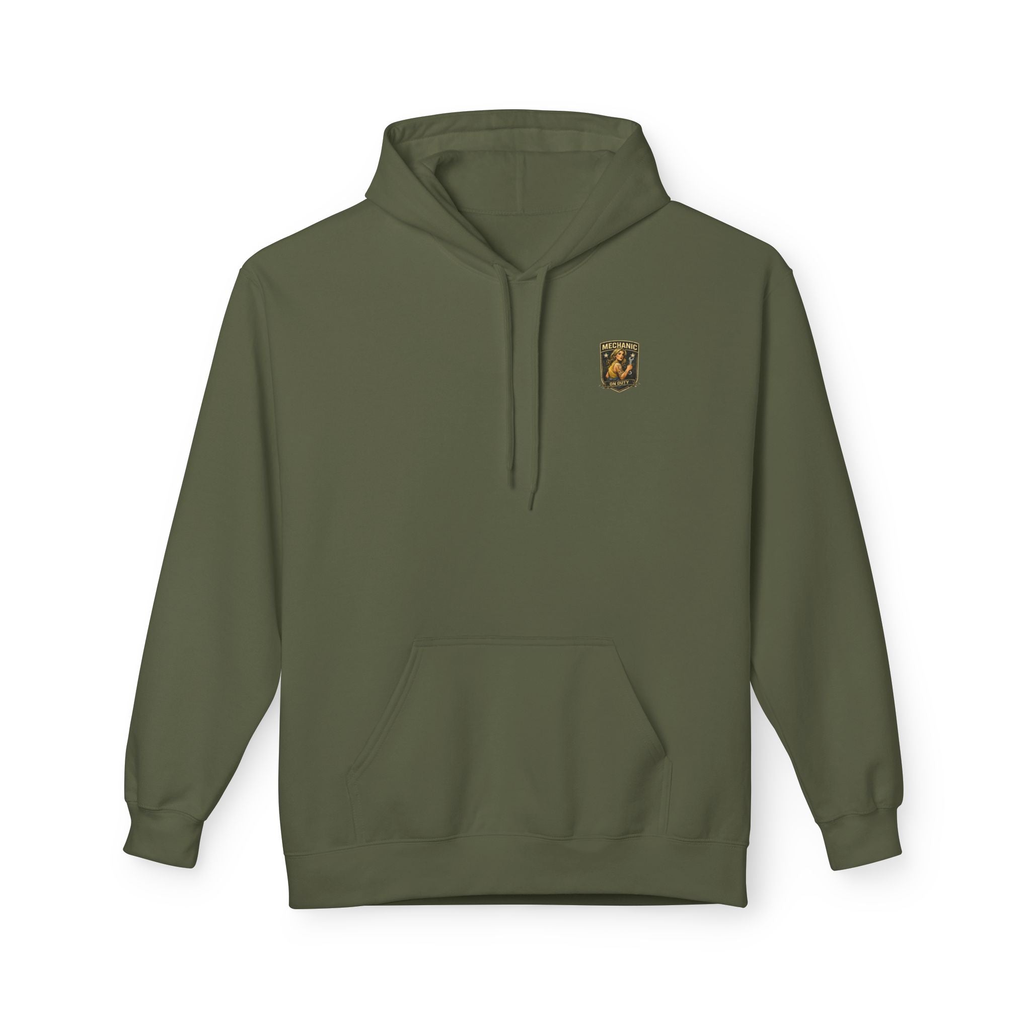 Mechanic Garage Hoodie — "Mechanic On Duty" Vintage Motorcycle Design