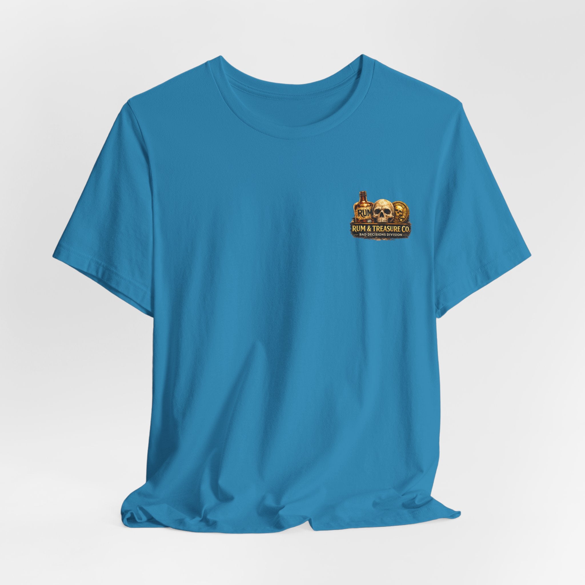 Gold First Pirate Tee — 'Gold First, Questions Later' Treasure Skull T-Shirt