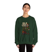 Funny Christmas Elf Sweatshirt - "Elf Emphasis on the 'F'"