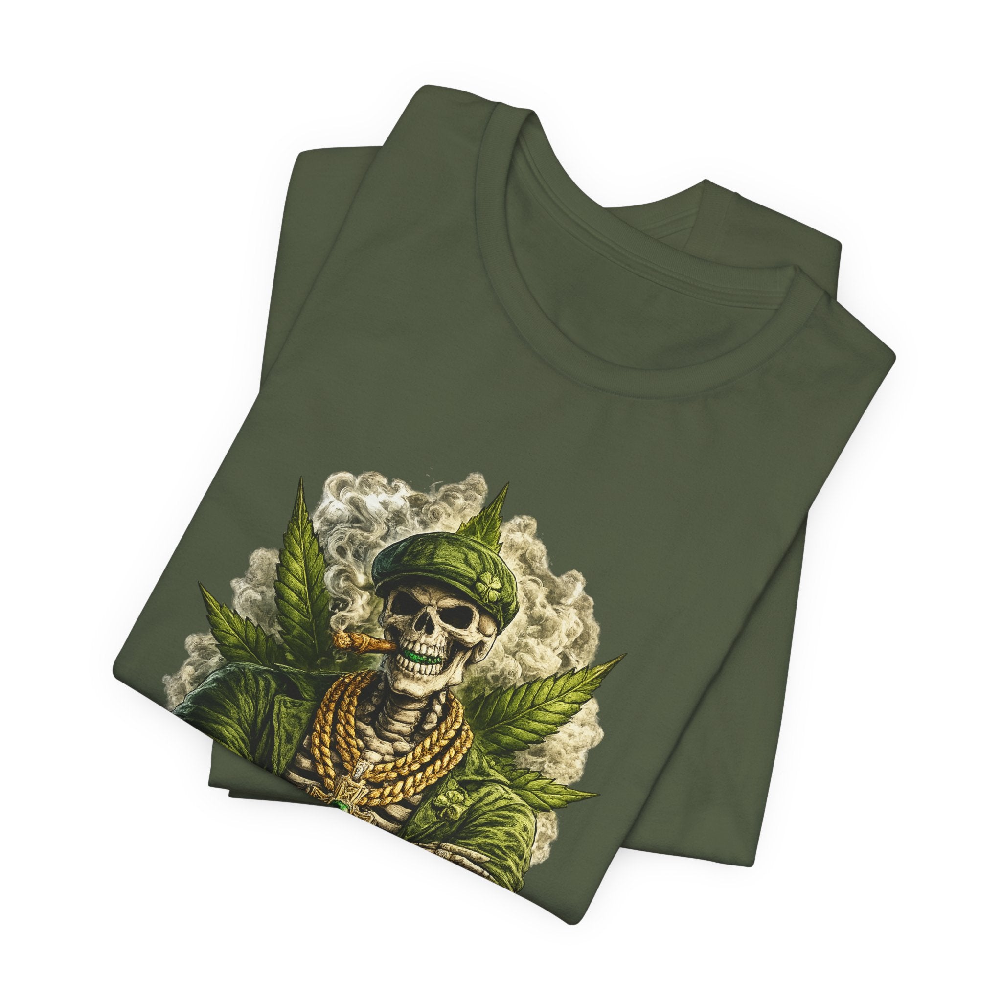 Skeleton King Graphic Tee – Regal Skull Streetwear Tee