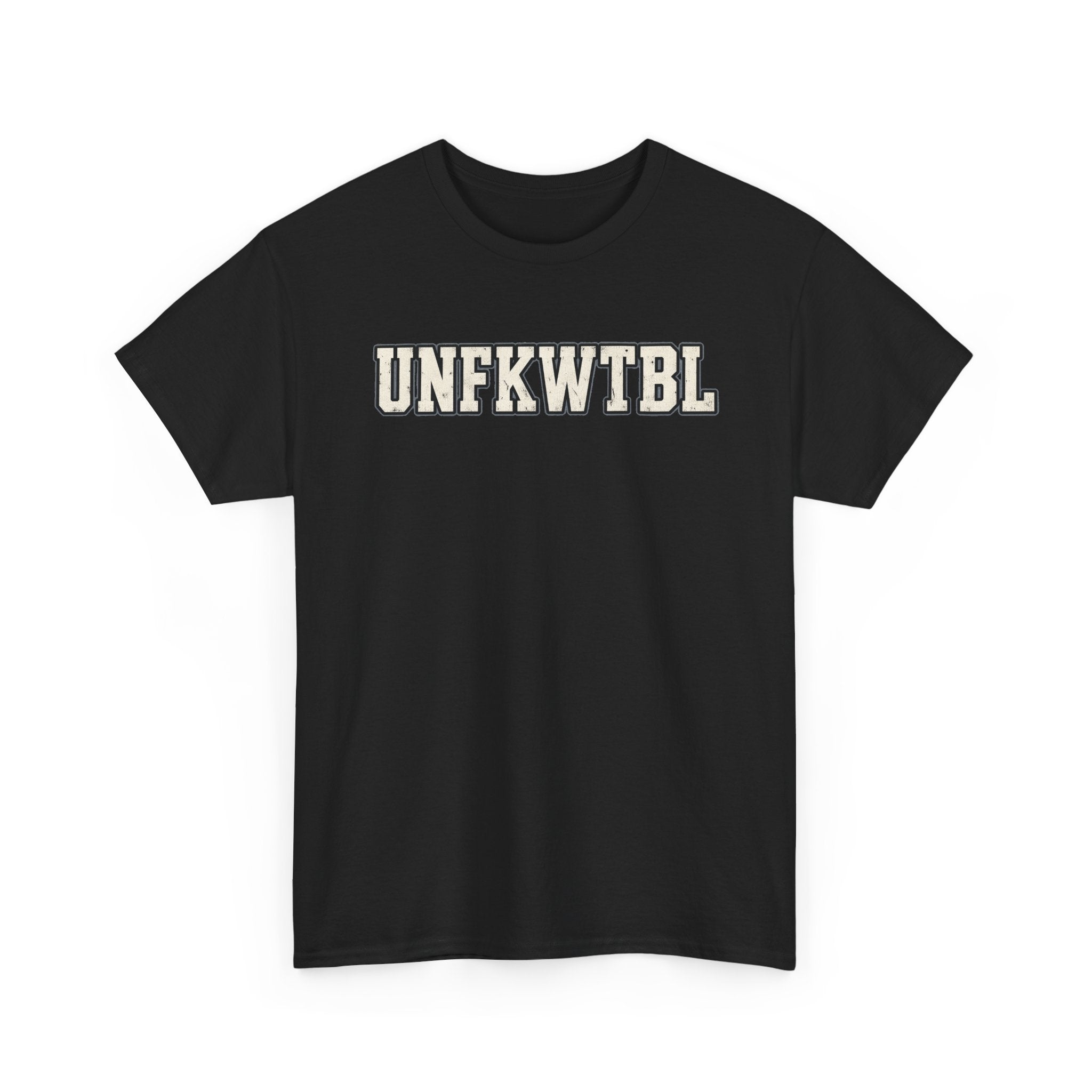 UNFKWTBL Graphic Tee — Vintage College Lettering T-Shirt