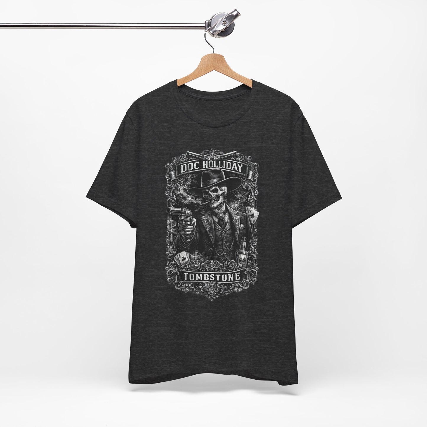 Doc Holliday Skeleton Western Tee — Tombstone Vintage Gunslinger T‑Shirt