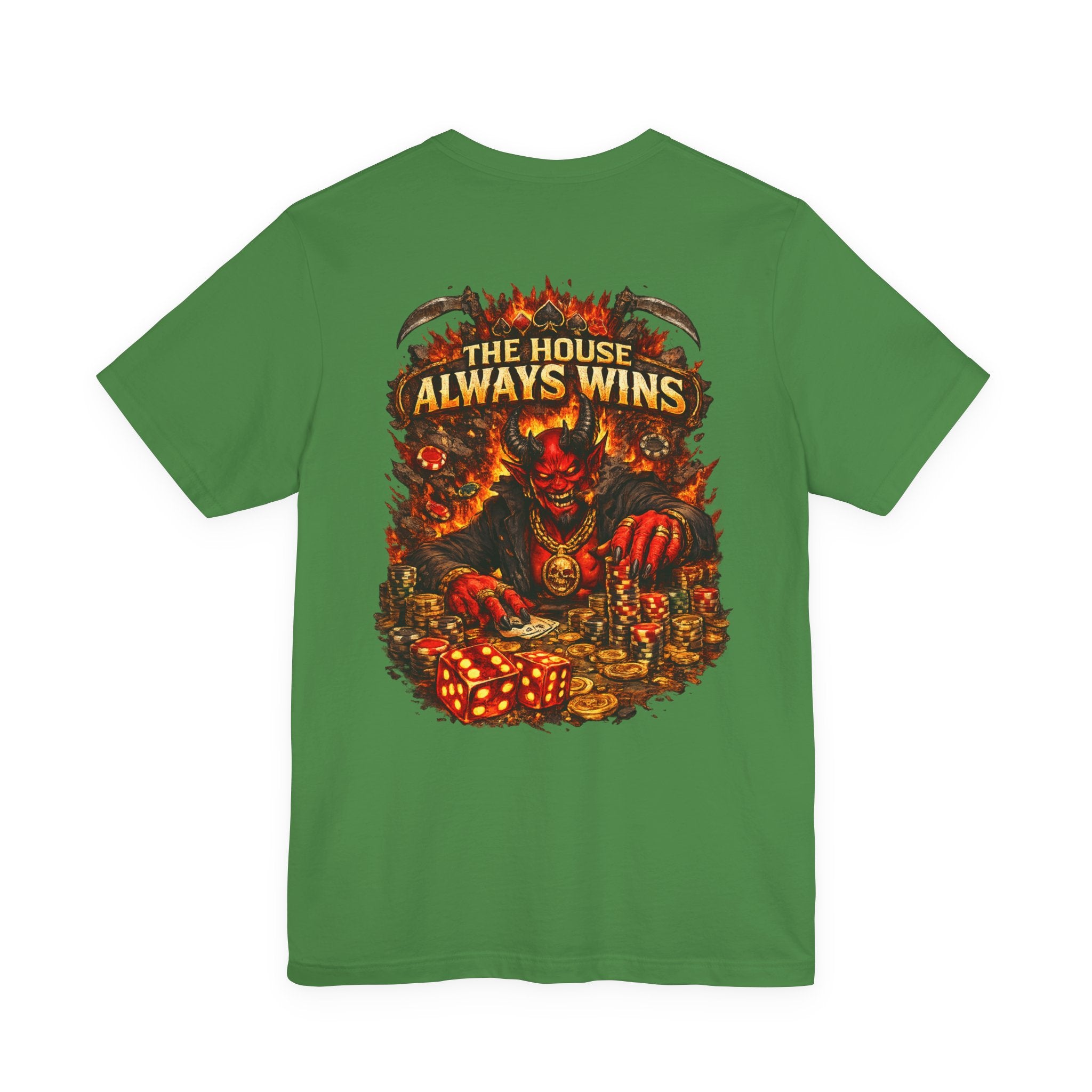 The House Always Wins T-Shirt — Devil Casino Poker Graphic Tee