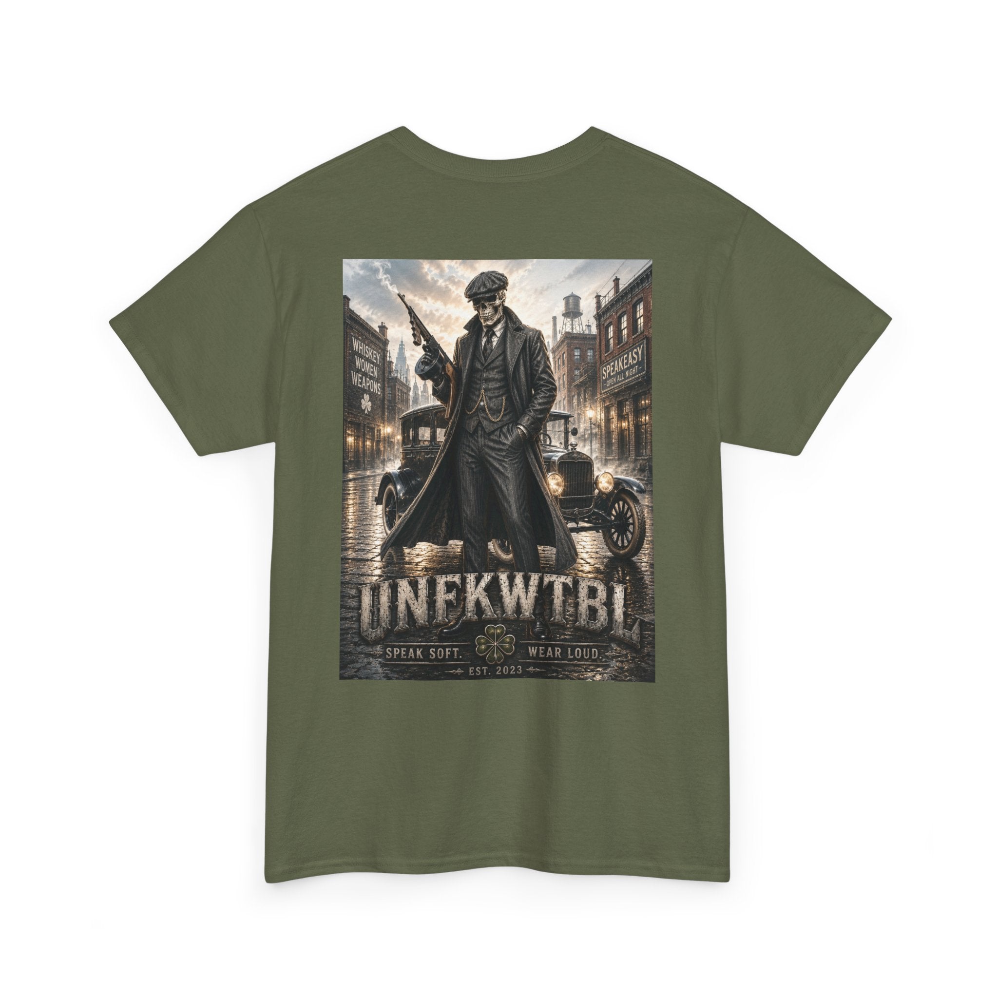 Peaky Blinders-Inspired Graphic Tee — Vintage Gangster Poster Design