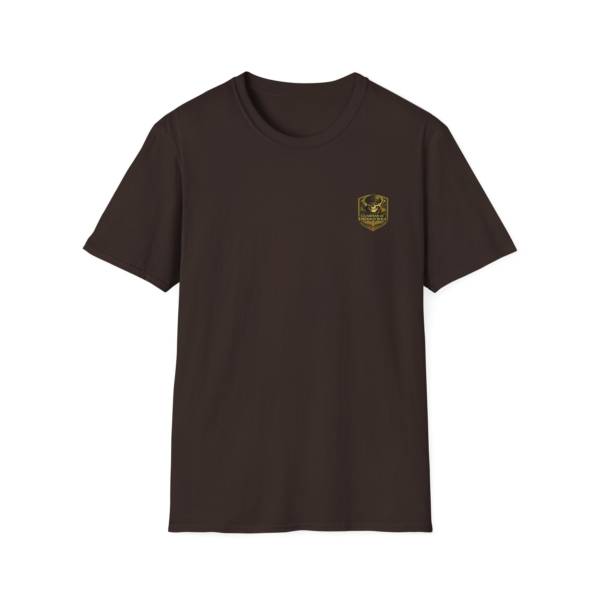 Guardian of the Emerald Soul T-Shirt — Fantasy Skeleton Adventurer Graphic Tee