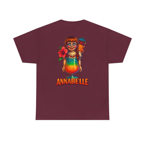 T-Shirt - Tropical Cocktails Annabelle  After a Hard Day of Horror Graphic Tee