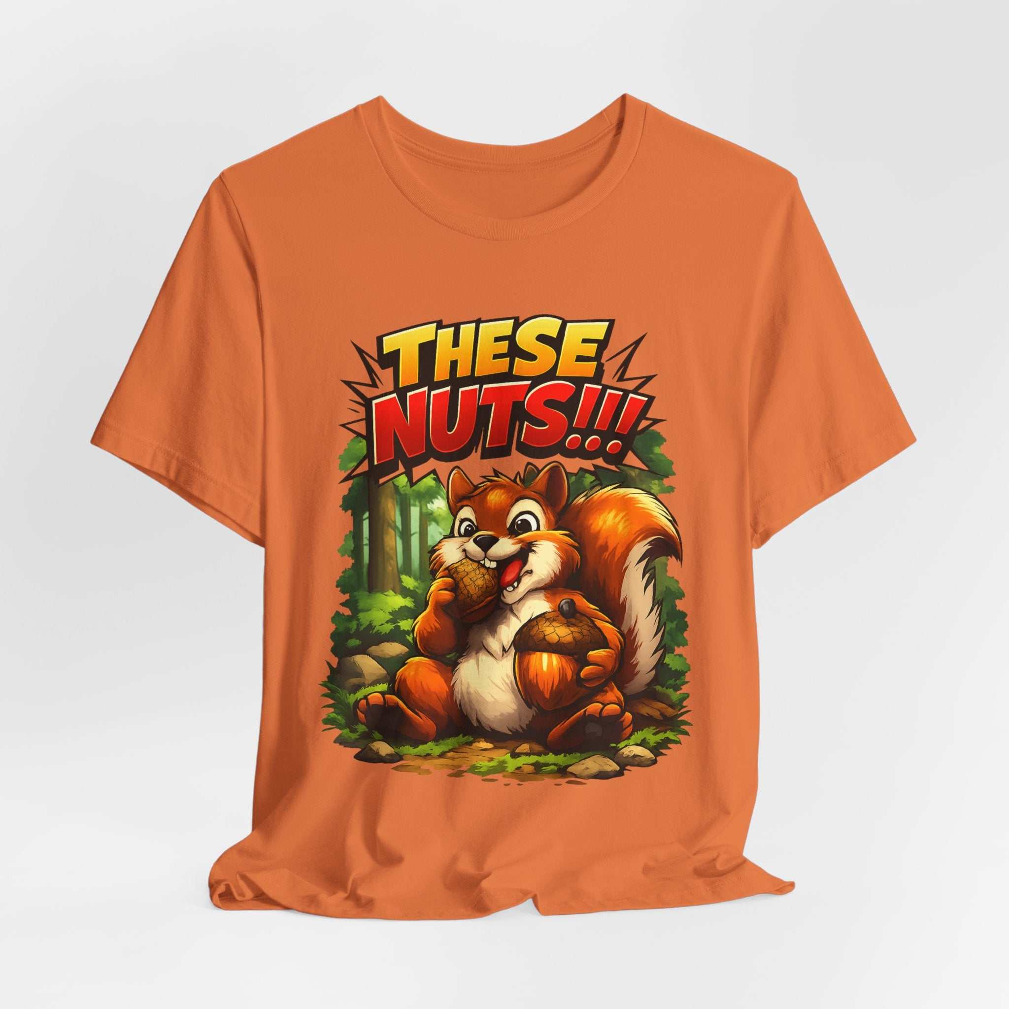 Graphic T-Shirt - Playful Squirrel Woodland Design for Casual Wear