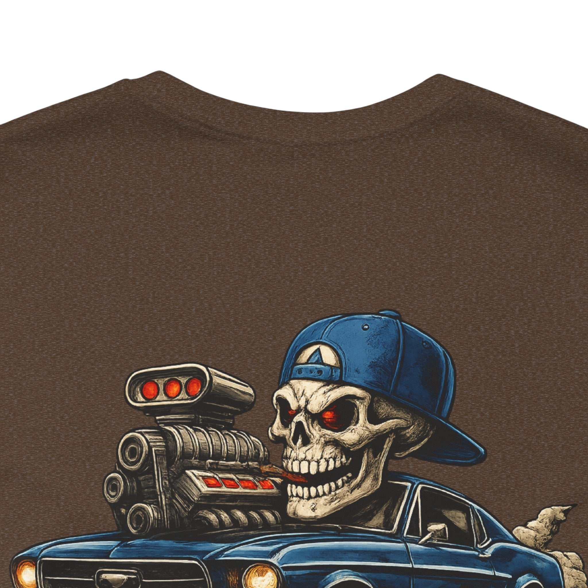 Still Raisin' Hell T‑Shirt - Skull Muscle Car Graphic Tee