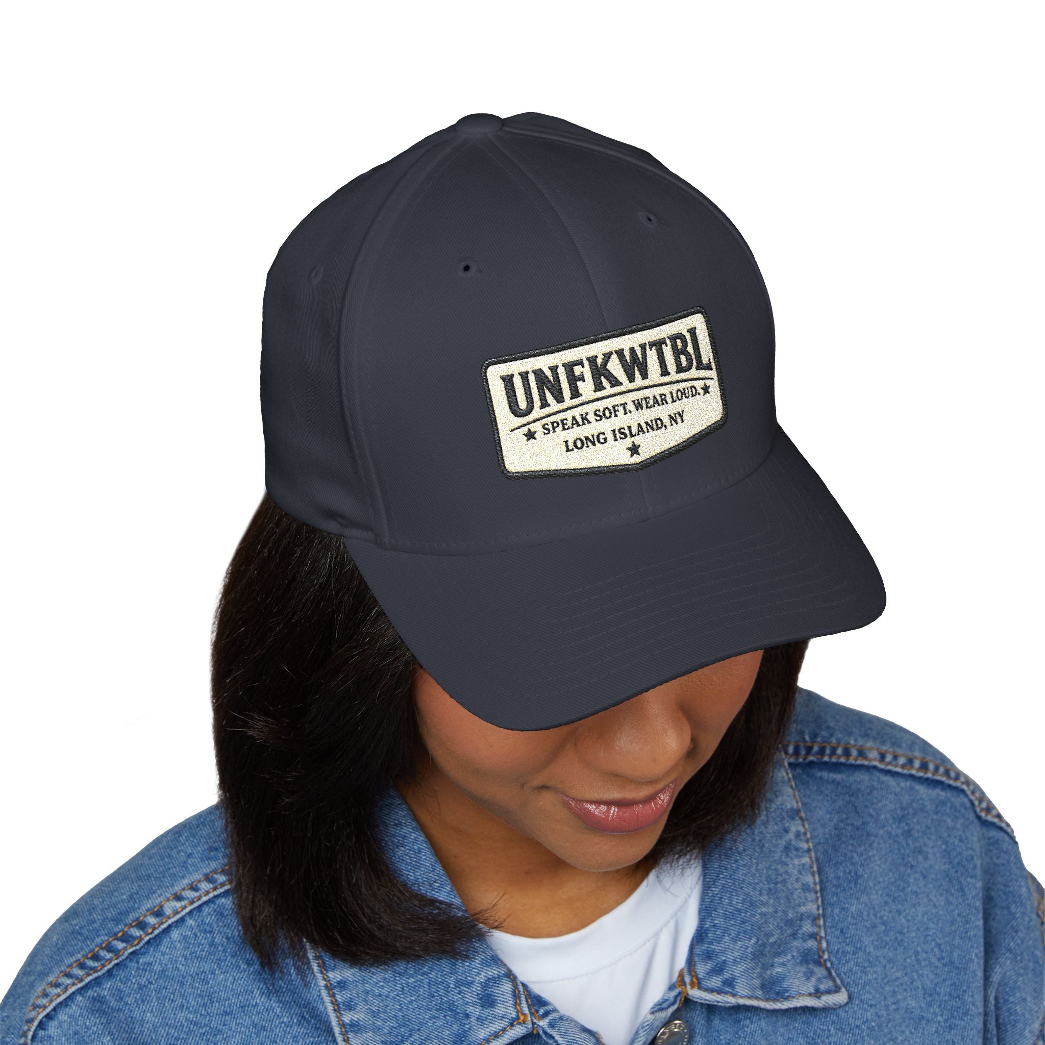 Embroidered Patch Baseball Cap — UNFKWTBL Logo with Shamrock
