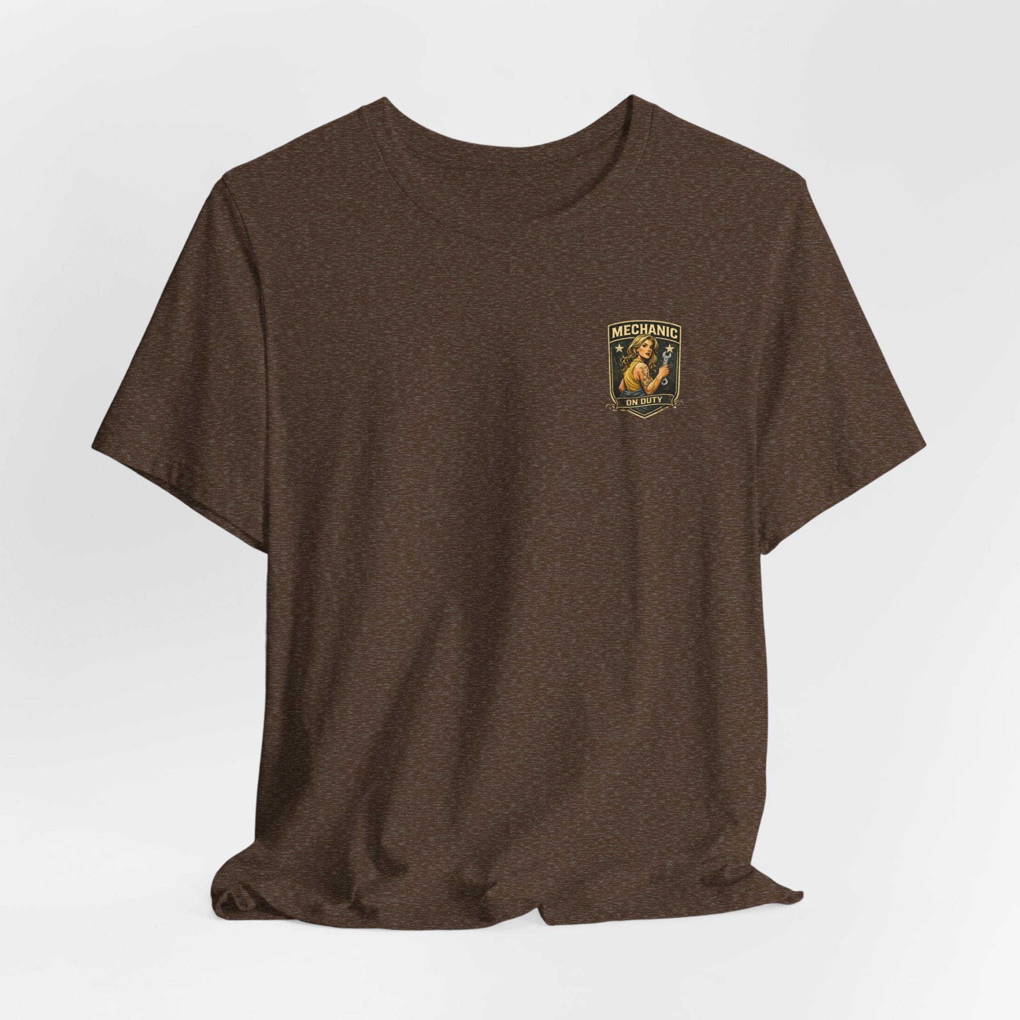 Mechanic On Duty Tee — Retro Pinup Garage T-Shirt