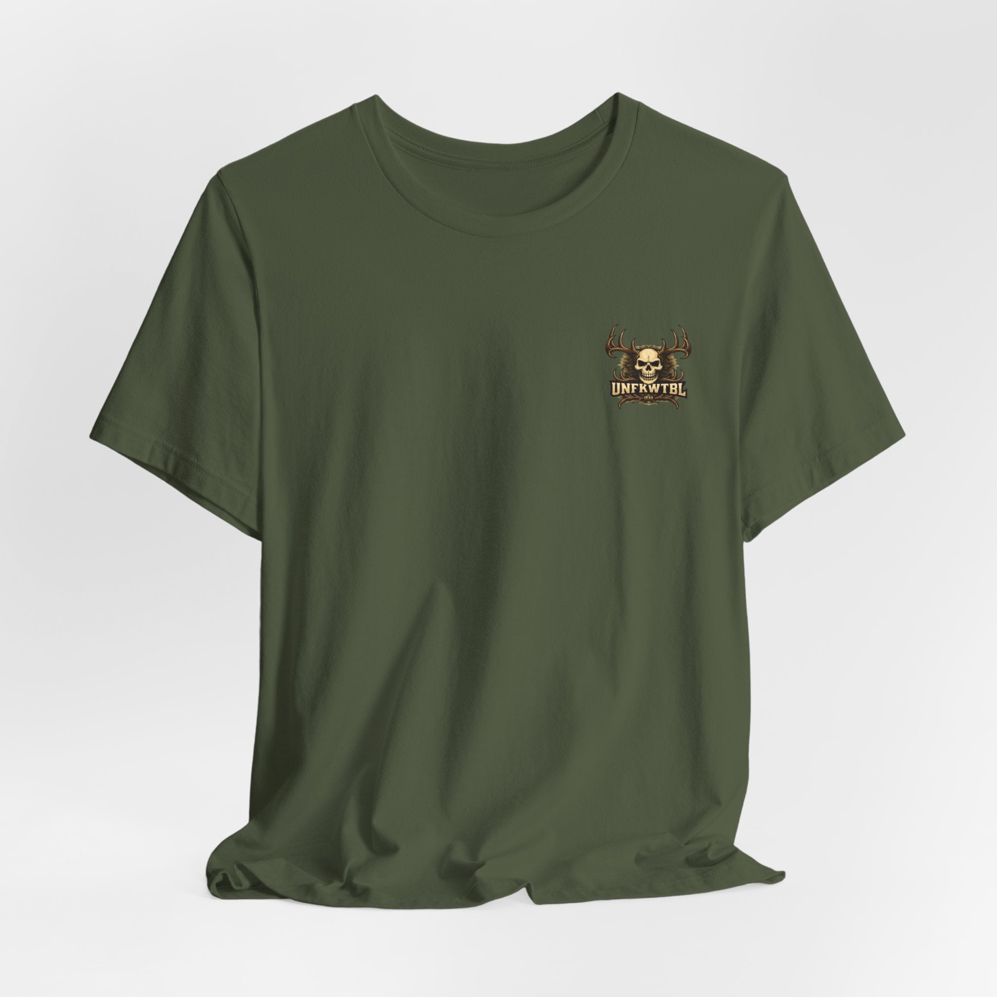 Zero Bucks Given Skull Deer Graphic Tee