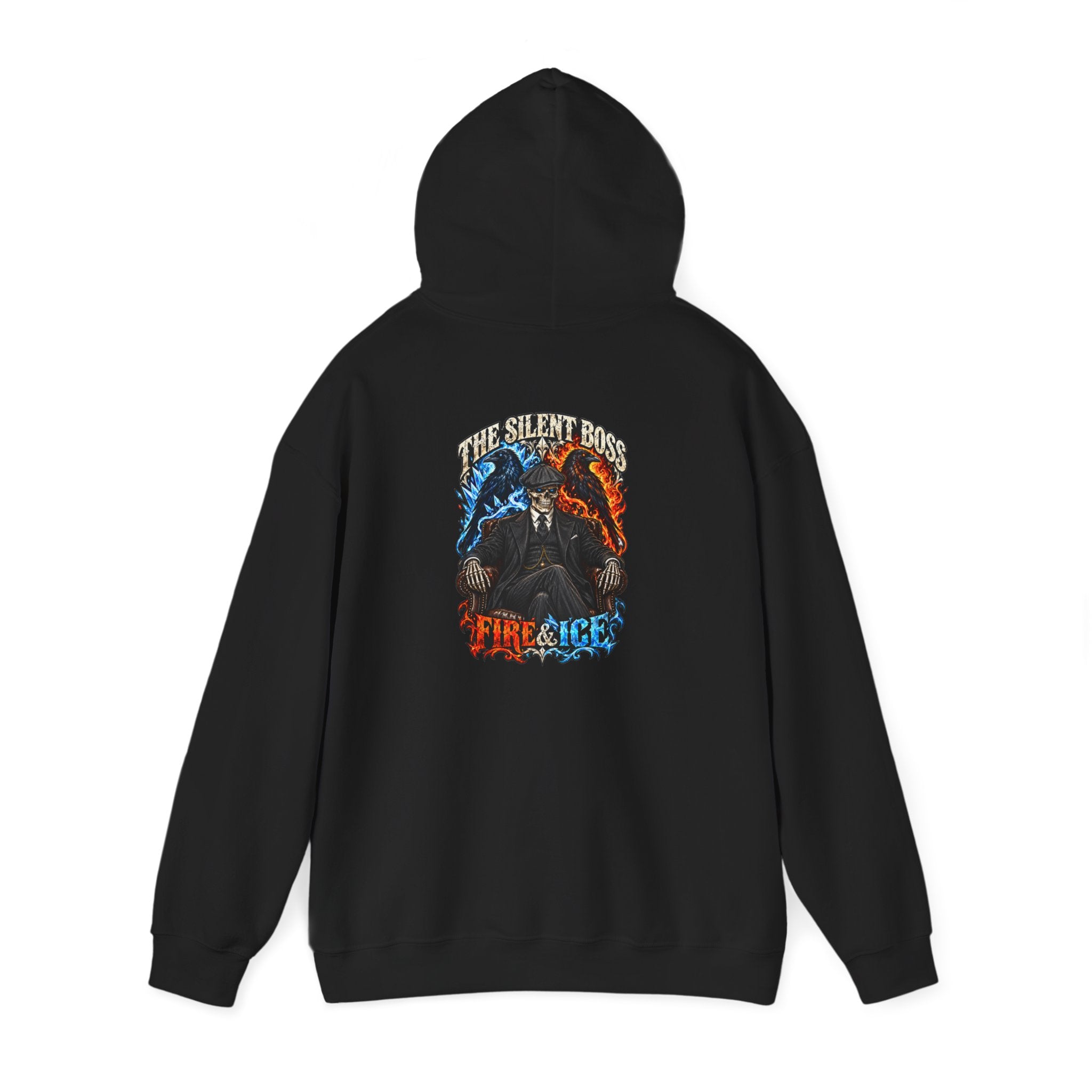 The Silent Boss: Fire & Ice Hoodie